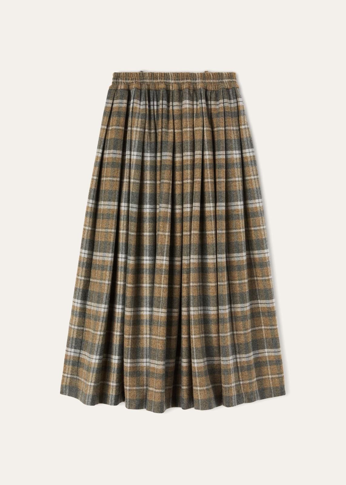 Loro Piana o1srvl11e1224 Dreki Virgin Wool Skirt in Multicolor Size 28" / US 6 / IT 42 - 2 Thumbnail