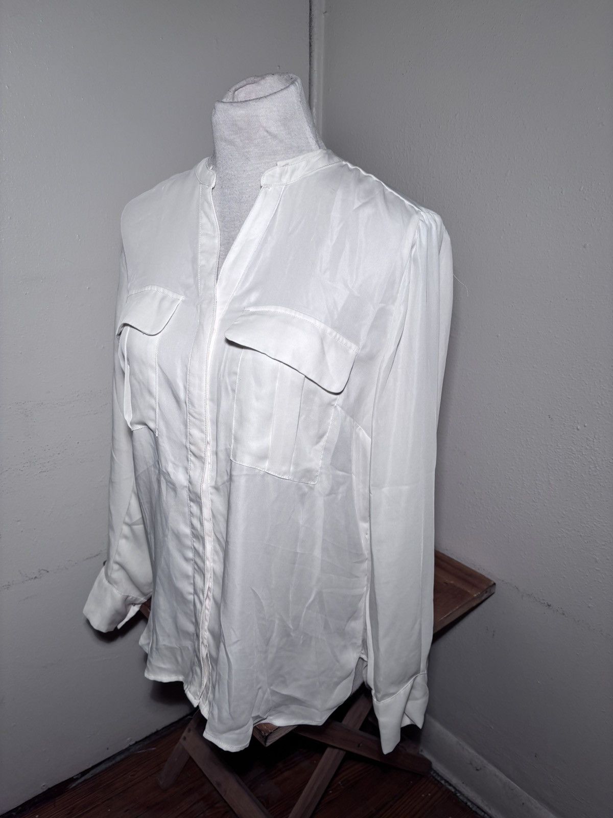 H&M H&M Button Front Blouse Size L / US 10 / IT 46 - 5 Thumbnail