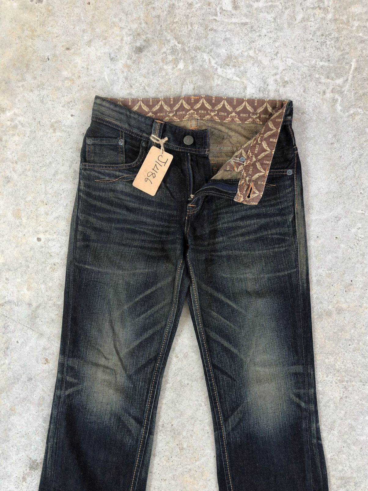 Who Decides War Edwin XU Flared Jeans Mudwash Distressed Size US 30 / EU 46 - 3 Thumbnail