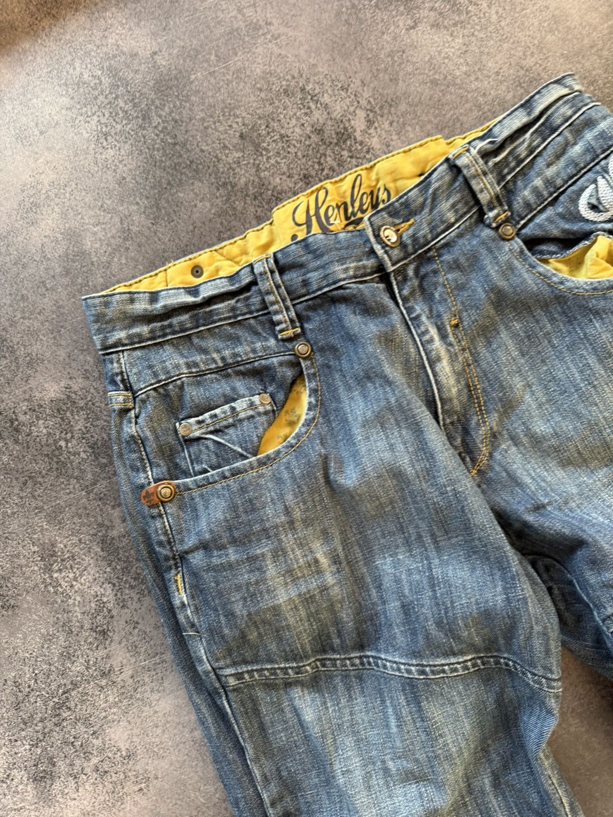Hysteric Glamour Vintage Rick Owens Junya Watanabe Style Baggy Washed Jeans Size US 31 - 6 Thumbnail