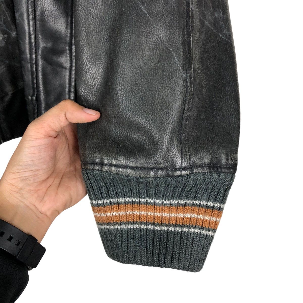 Japanese Brand 🔥Vintage Biker Leather Jacket Garam Japan Issey Miyake Size US XL / EU 56 / 4 - 15 Thumbnail