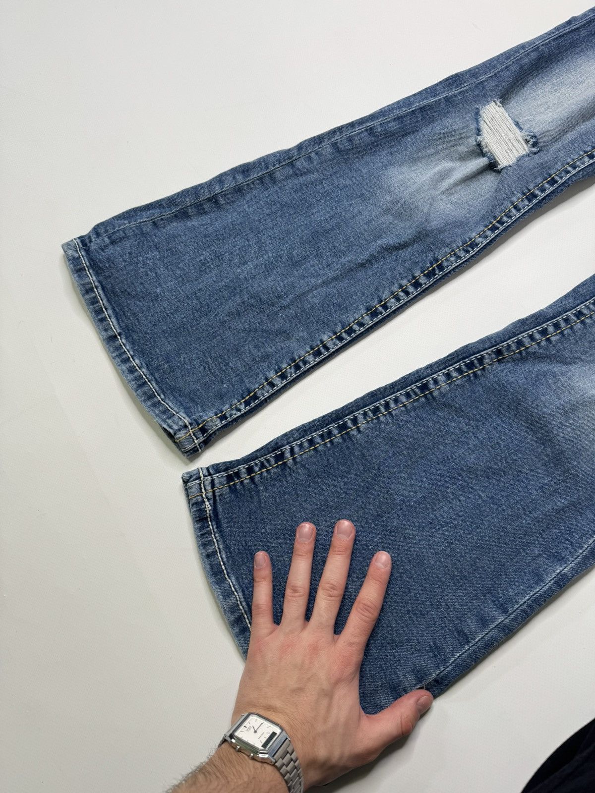 Vintage Vintage avant garde flared bootcut jeans if6was9 lgb drip 00 Size 26" / US 2 / IT 38 - 4 Thumbnail