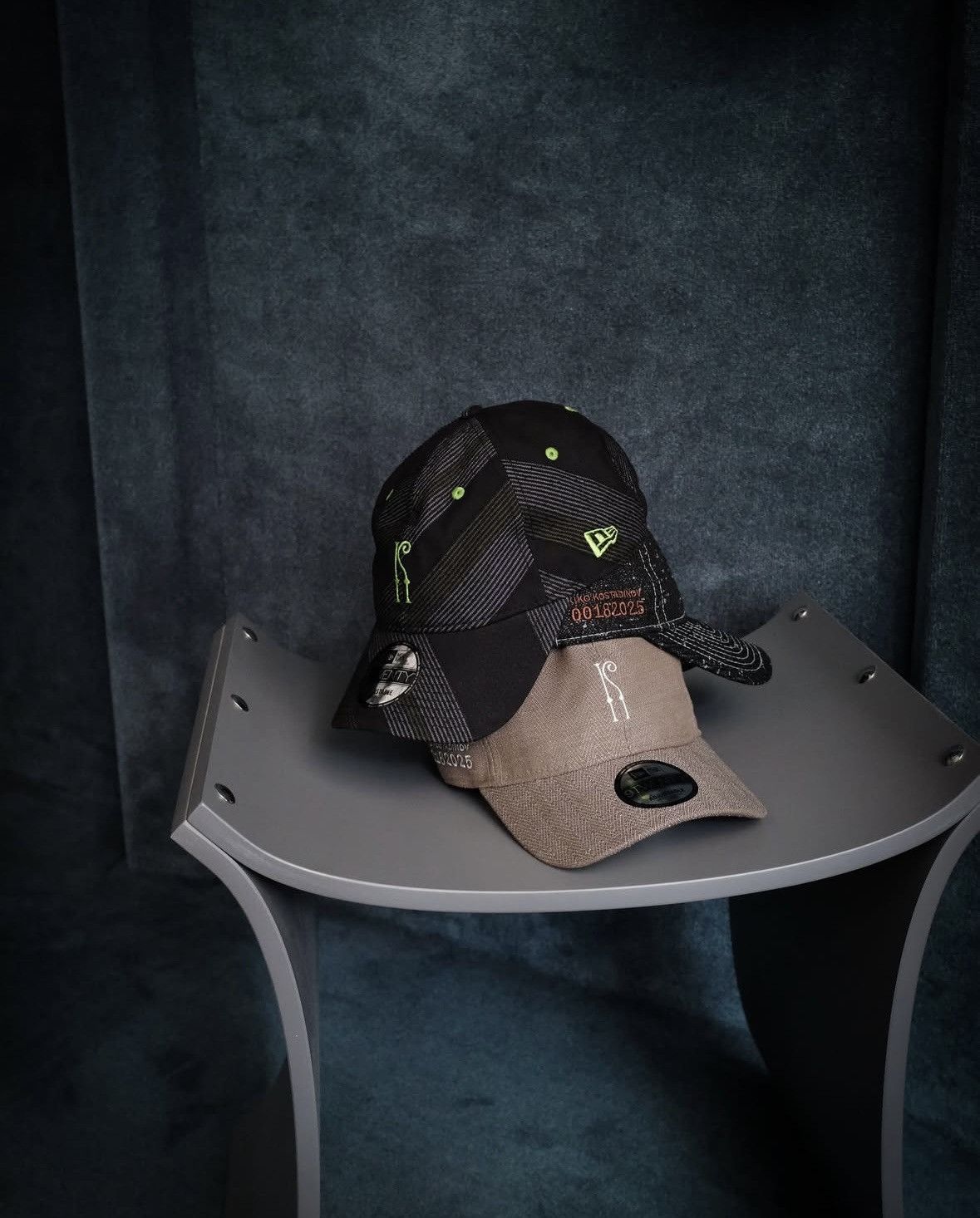 Kiko Kostadinov × New Era SS25 Japan Exclusive Single K Hat Ash Black Size ONE SIZE - 16 Thumbnail