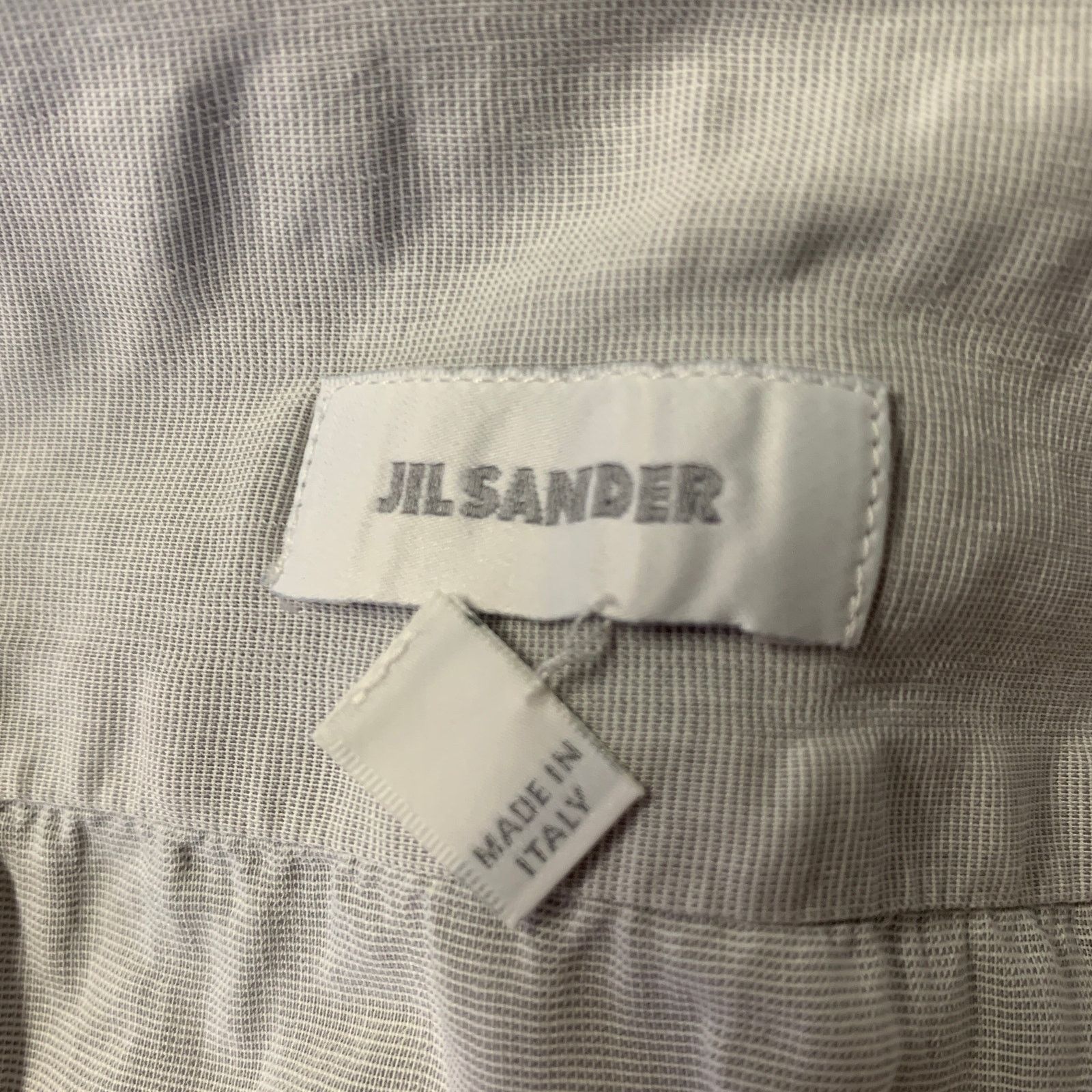 Jil Sander JIL SANDER Size M Grey Cotton Button Up Long Sleeve Shirt Size US M / EU 48-50 / 2 - 5 Thumbnail