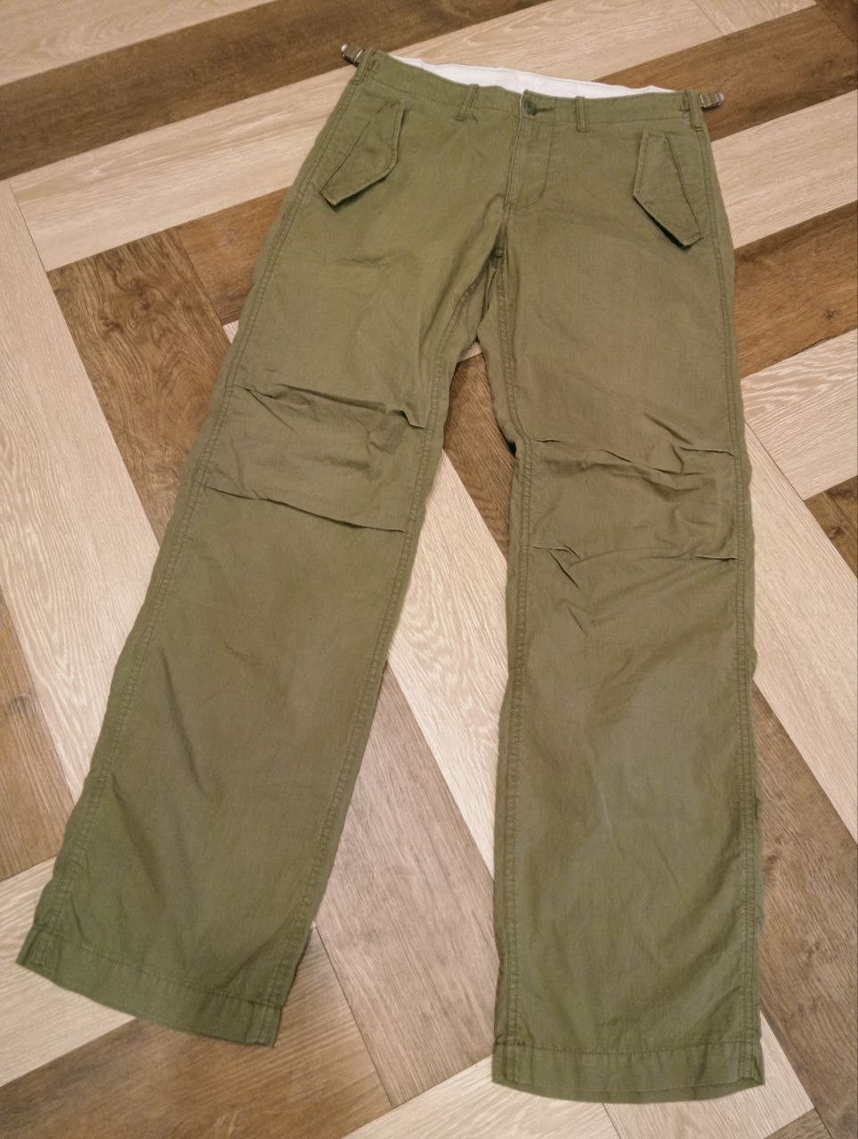 Margaret Howell MARGARET HOWELL X ALPHA INDUSTRIES GREEN ARMY PANTS - SIZE L Size US 34 / EU 50 - 3 Thumbnail