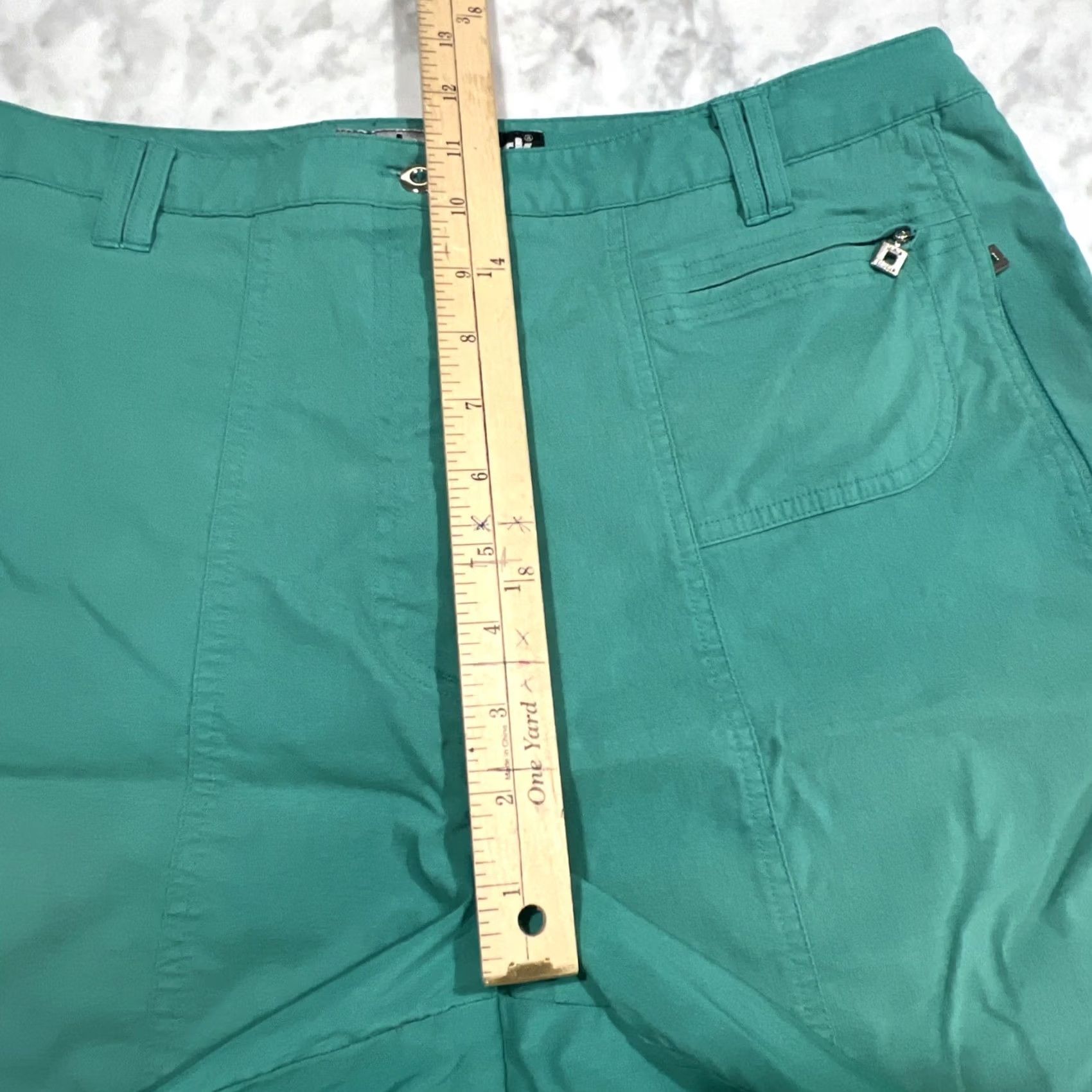Vintage VINTAGE: No Jamie Sadock Stretch Shorts Women 14 Green Golf Pickleball Pockets Designer Shirt? Size 36" / US 14 / IT 50 - 5 Thumbnail