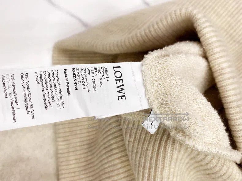Loewe Loewe Beige Hooded Sweatshirt Jacket Size L / US 10 / IT 46 - 6 Thumbnail