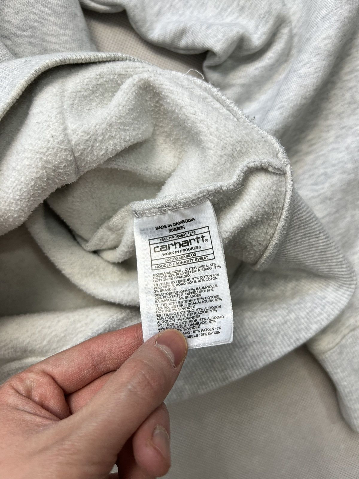 Carhartt Hoodie Carhartt Big Logo Grey Size US XL / EU 56 / 4 - 3 Thumbnail