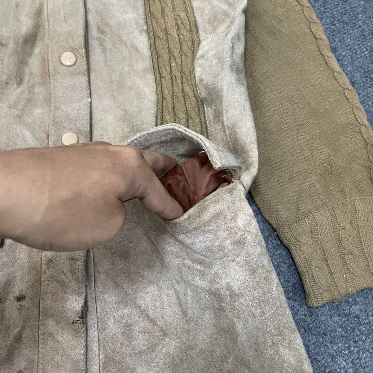 Genuine Leather × Vintage David Brett Suede Leather Long Jacket Size XS / US 0-2 / IT 36-38 - 4 Thumbnail