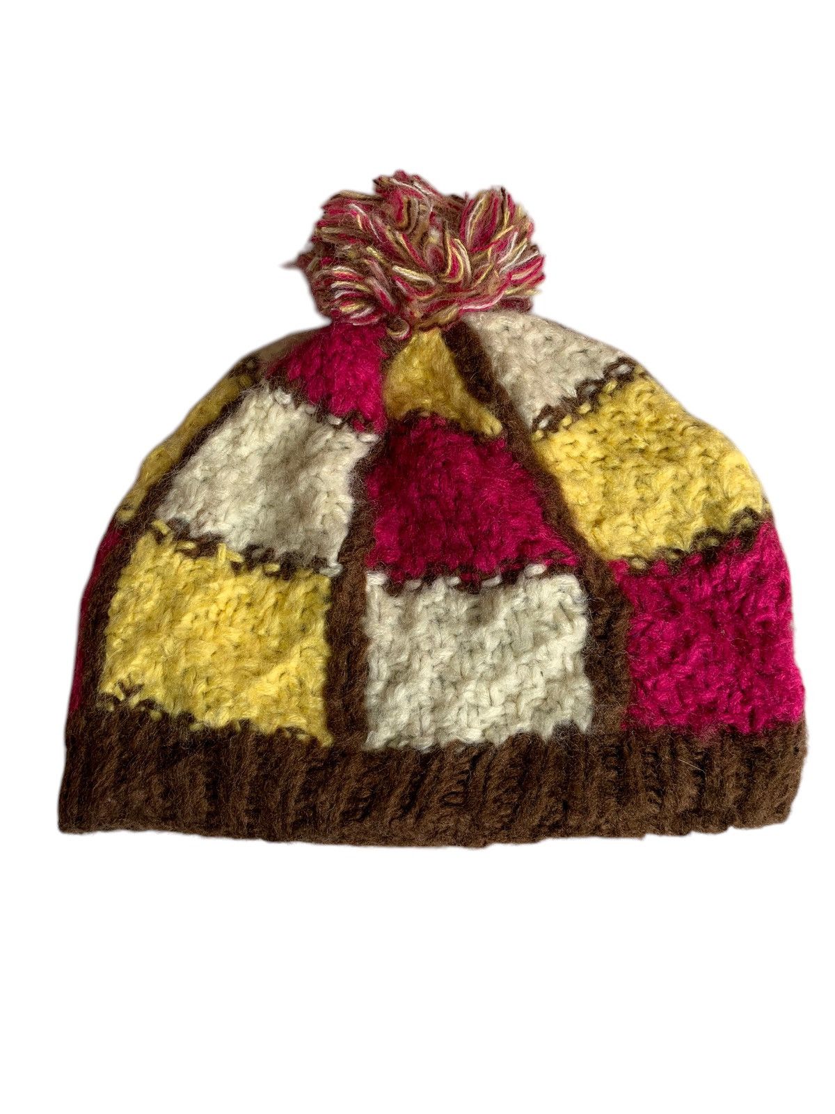 Japanese Brand × Kapital × Vintage KNITTED CROCHET WINTER SESSIONS HANDMADE BEANIE HATS Size ONE SIZE - 4 Thumbnail