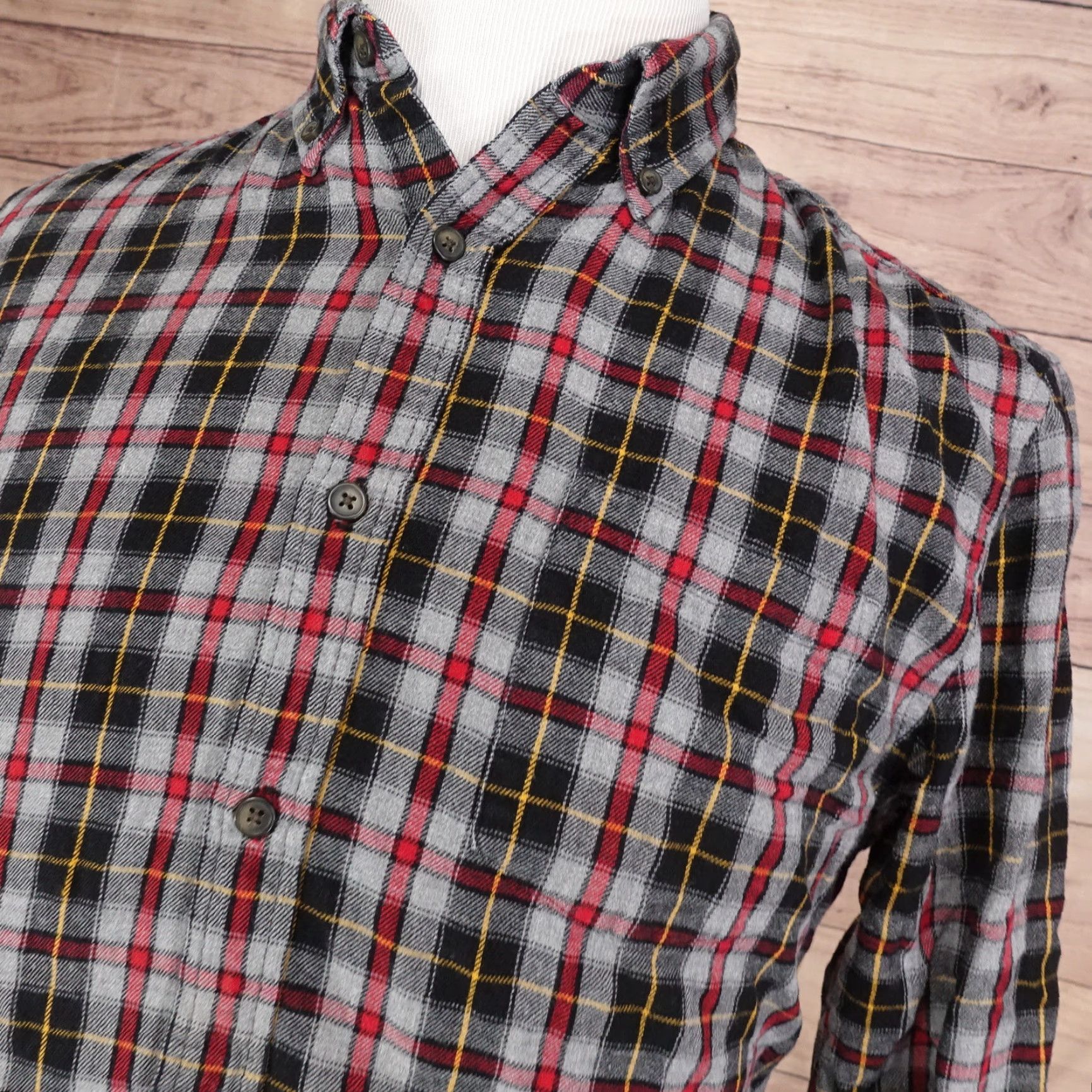 Vintage Vintage St. John's Bay Plaid Flannel Shirt Mens Medium Long Sleeve Casual Fall Winter Size US M / EU 48-50 / 2 - 2 Thumbnail