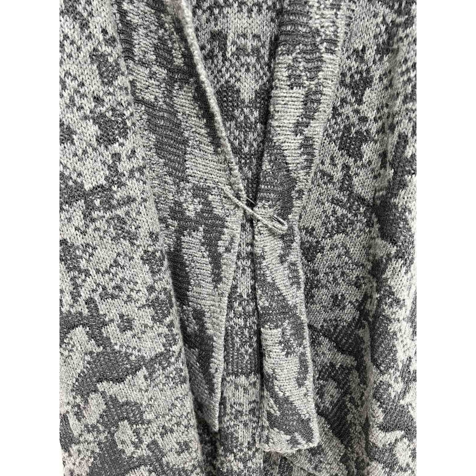 Eileen Fisher EILEEN FISHER Wool Cardigan Sweater Gray Large A000645 Size L / US 10 / IT 46 - 5 Thumbnail