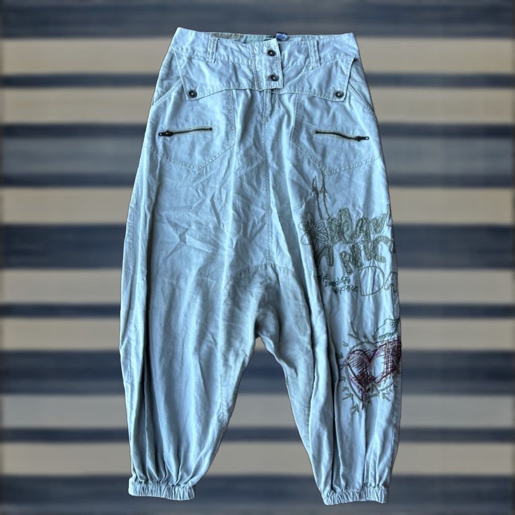Yohji Yamamoto VINTAGE Kiss Therapy Baggy Pants Women’s 30 Yohji Yamamoto Style 90s Y2K Size 30" / US 8 / IT 44 - 1 Thumbnail