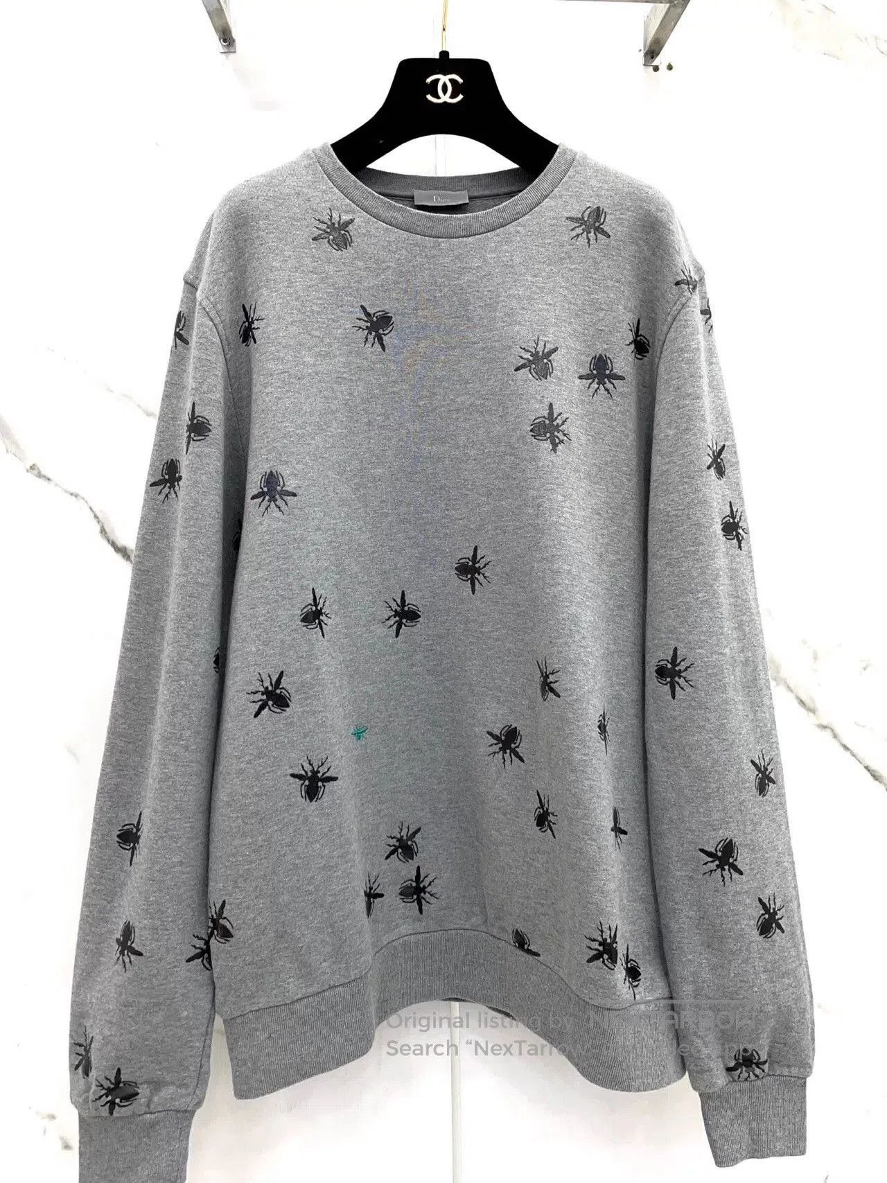 Dior Dior Gray Crew Neck Long Sleeve Sweatshirt. Size US L / EU 52-54 / 3 - 5 Thumbnail