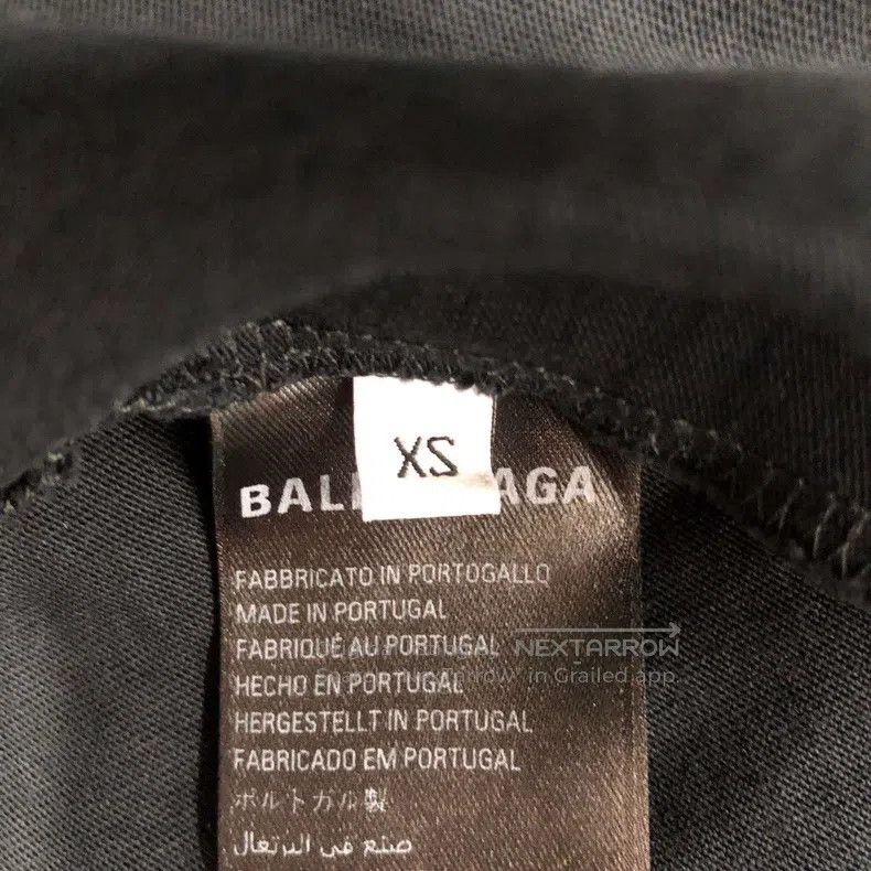 Balenciaga Balenciaga Cotton T-Shirt Size XS Black Size US XS / EU 42 / 0 - 4 Thumbnail
