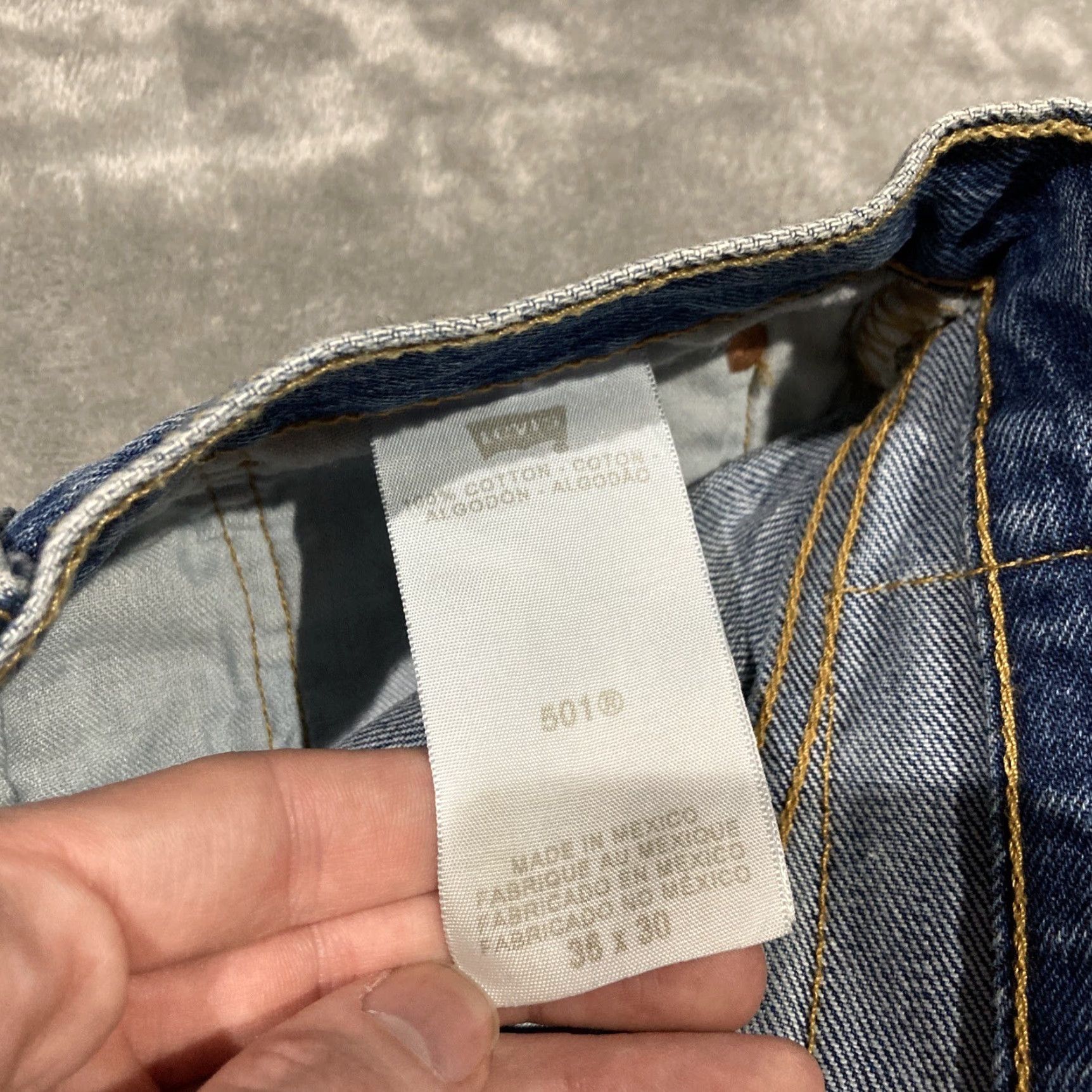 Levi's Levi's 501 Jeans Men 36x30 Blue Button Fly Straight Denim Pants Jeans Western 501 XX 90s" Size US 36 / EU 52 - 8 Thumbnail