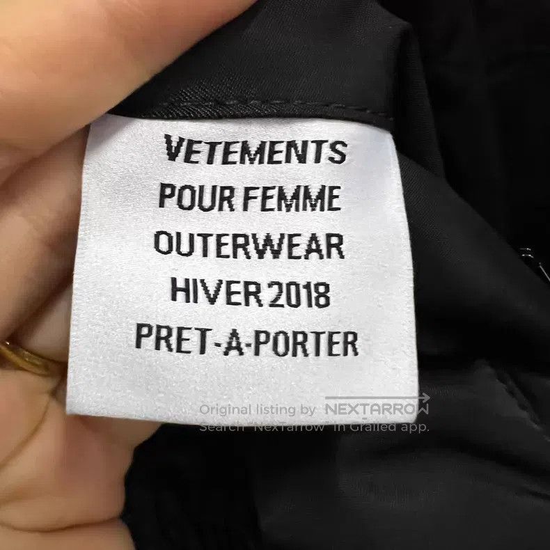 Vetements Vetements Black Double-Sided Cotton Jacket with Logo Size US XS / EU 42 / 0 - 5 Thumbnail