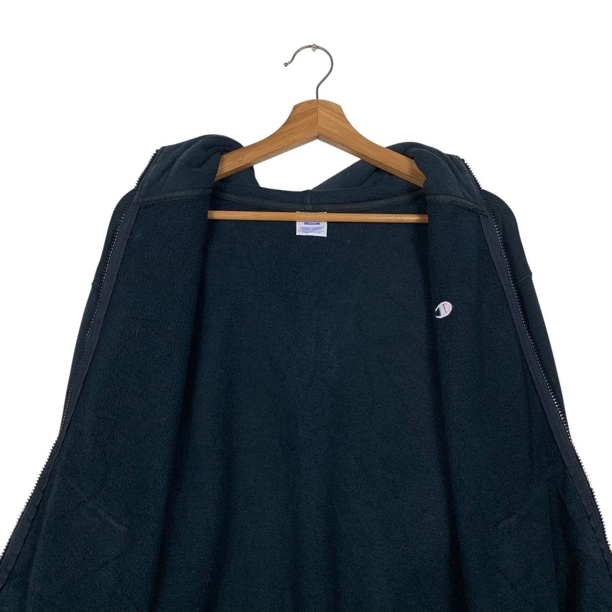 Champion CHAMPION Navy Blue Zipper Hoodie Sweatshirt #3615-C165 Size US M / EU 48-50 / 2 - 12 Thumbnail