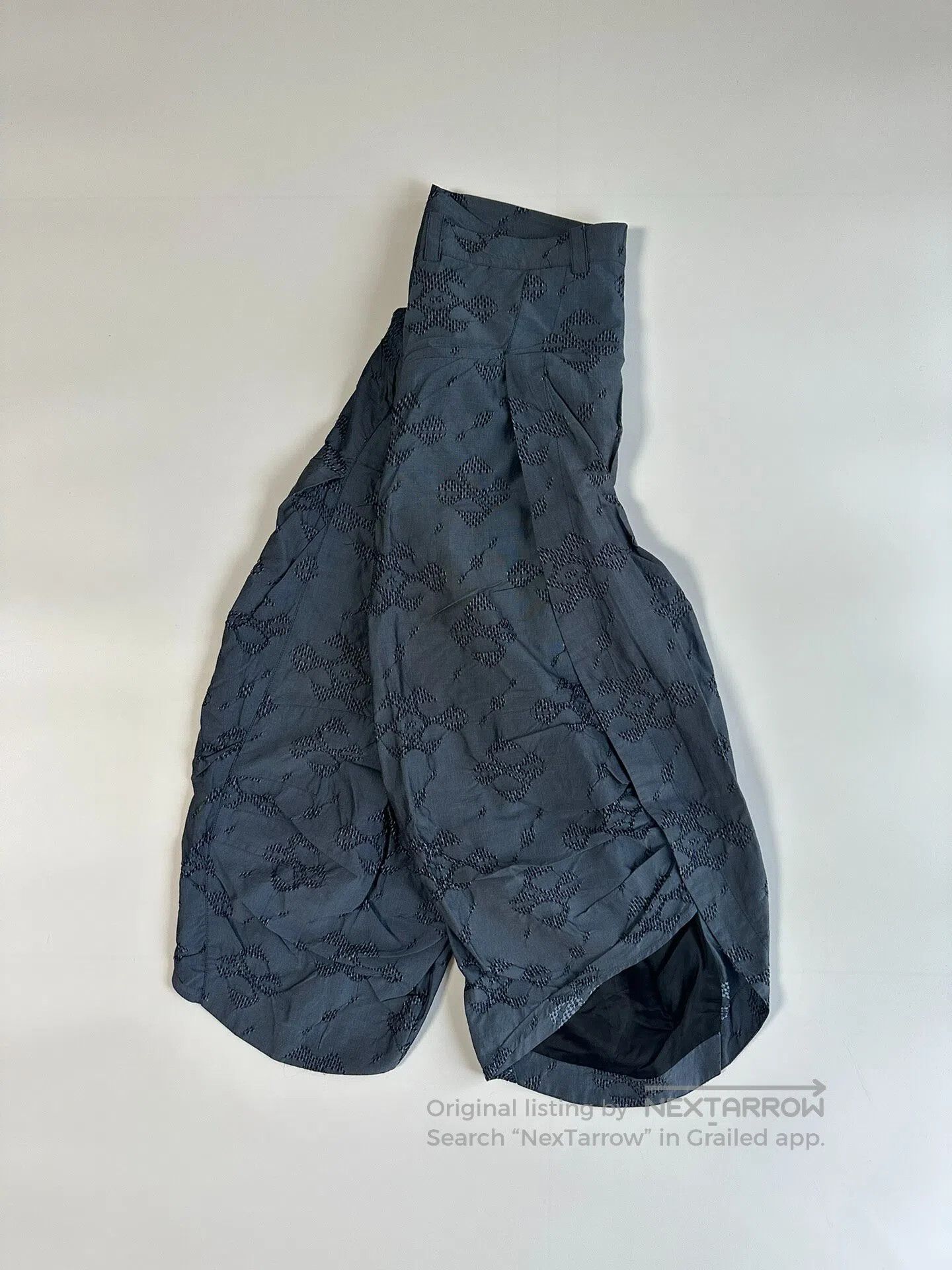 Kiko Kostadinov KIKO KOSTADINOV 0006 Blue Flower KANU Pants| Size US 30 / EU 46 - 4 Thumbnail