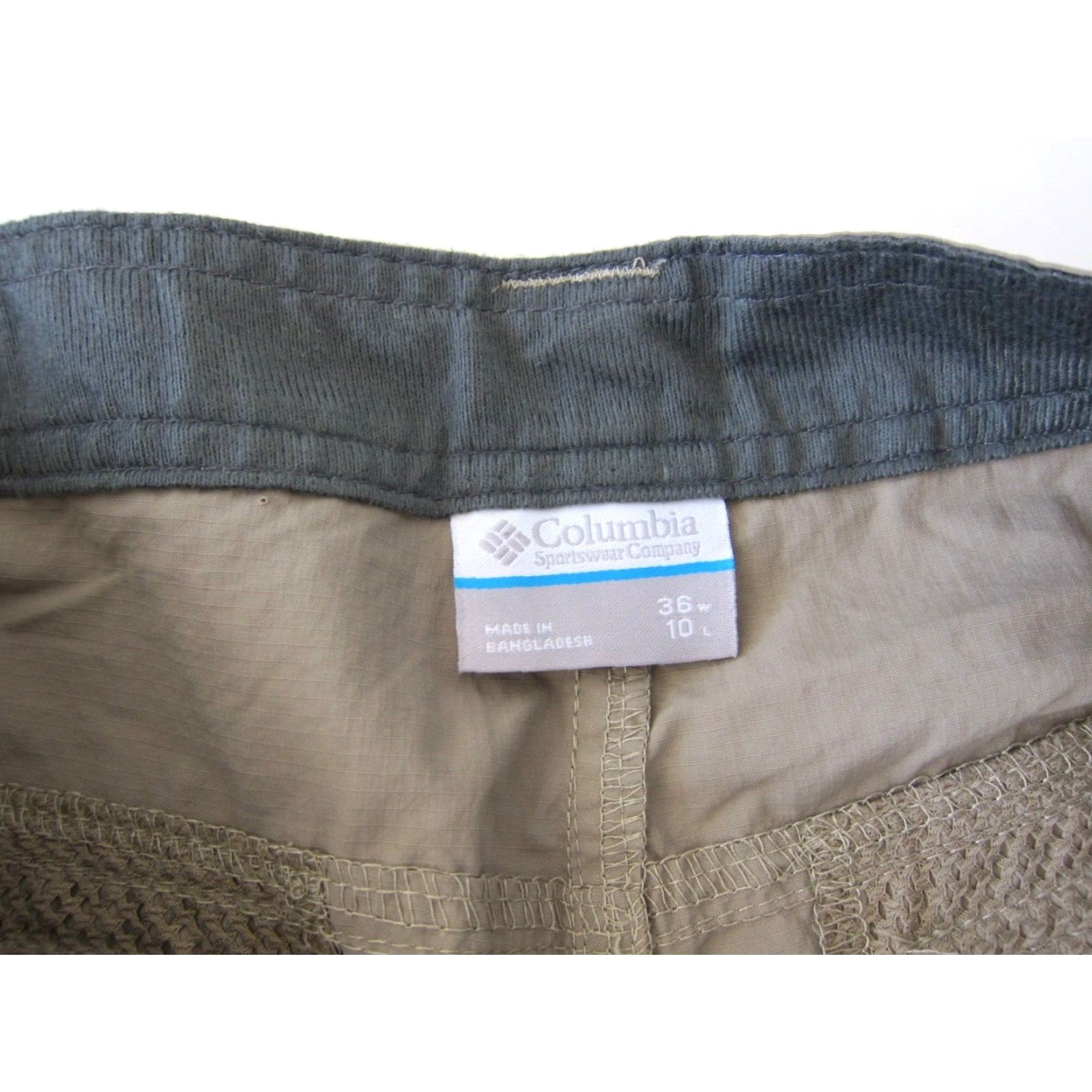 Vintage Columbia Nylon Beige Brown Pocket Lightweight Cargo Short Men 36 Size US 36 / EU 52 - 4 Thumbnail