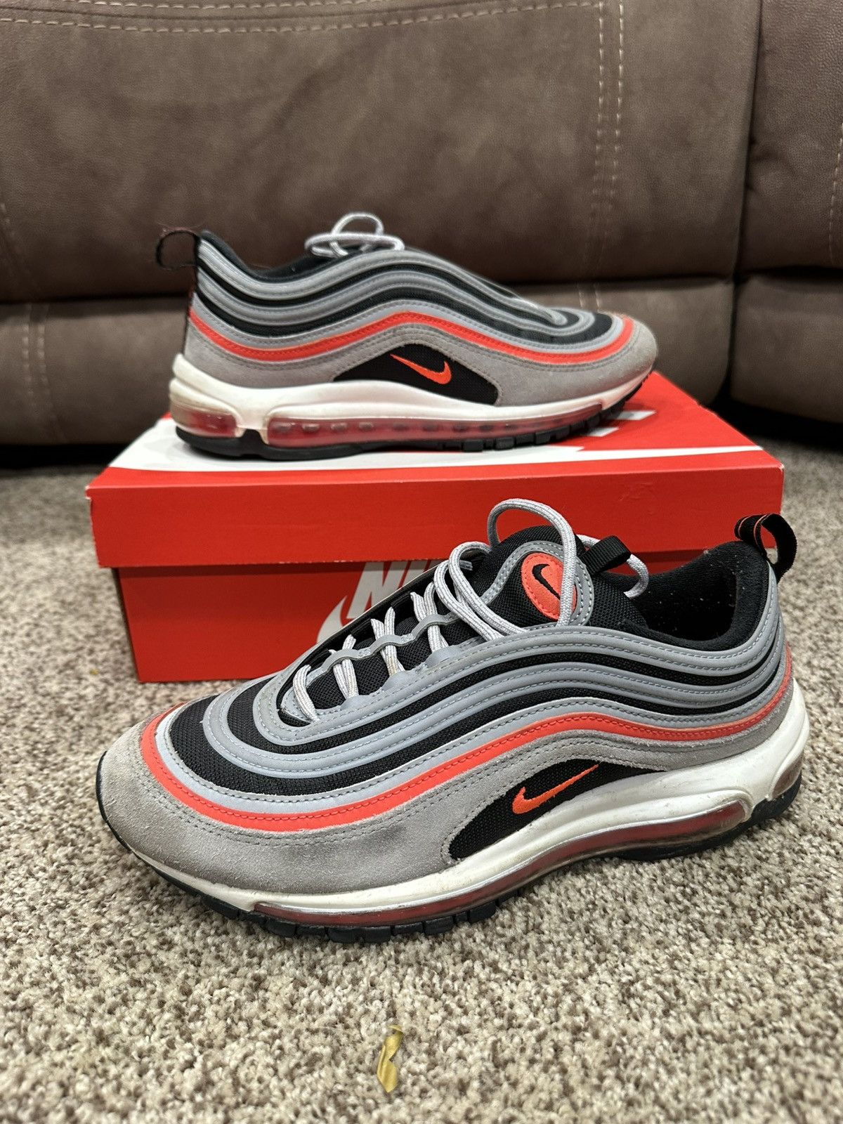 Nike Air Max 97 “Wolf Grey Radiant Red”