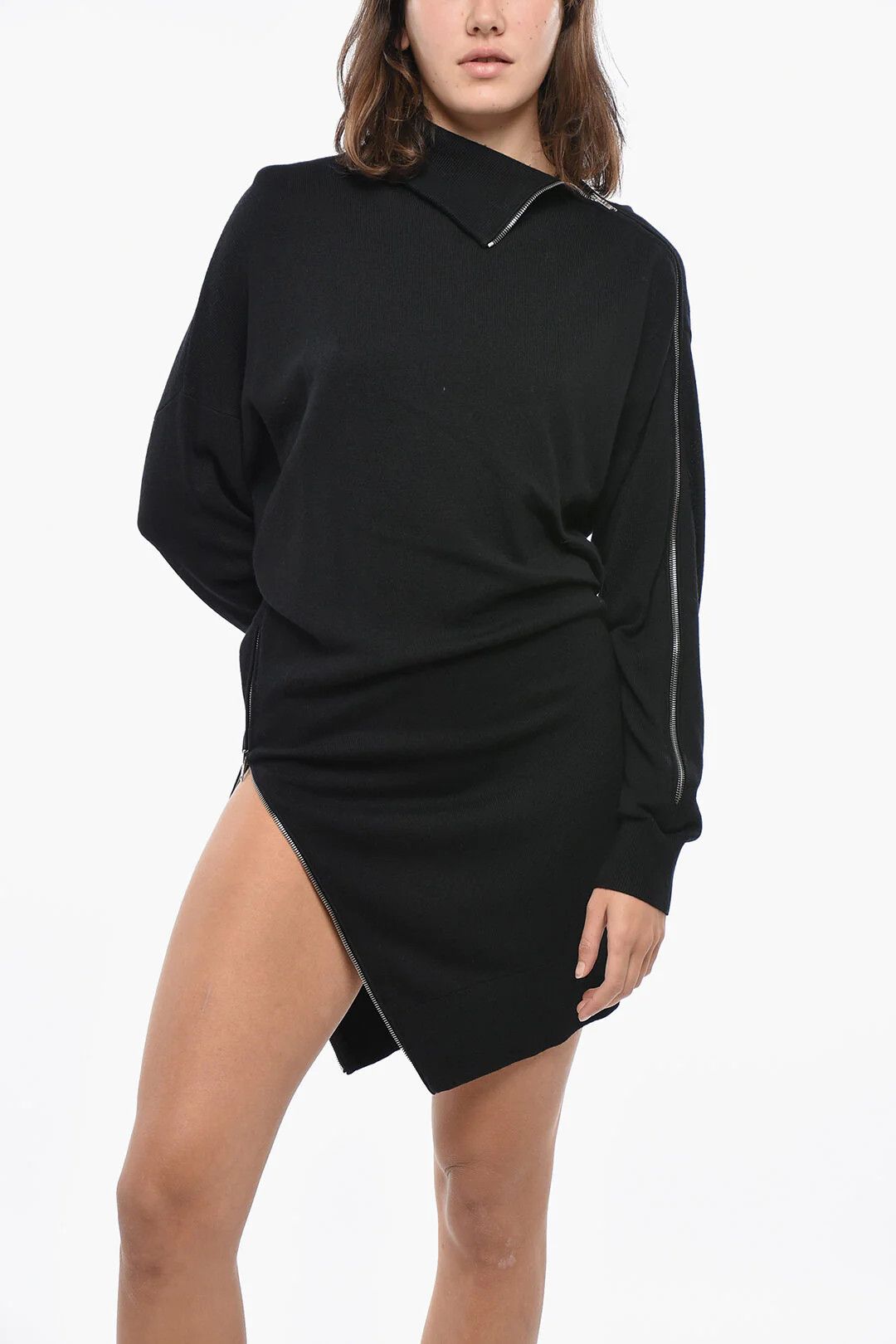 Isabel Marant og1mm0326 Knit Dress in Black Size S / US 4 / IT 40 - 4 Thumbnail
