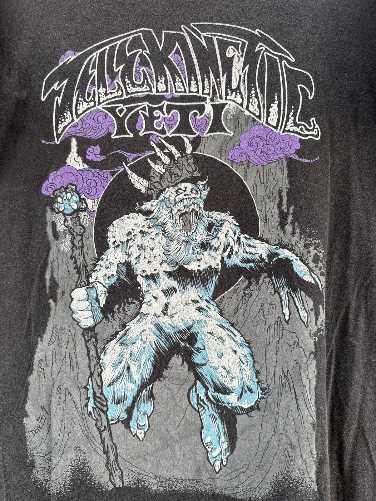 Band Tees Thrashed Y2K Telekinetic Yeti Stoner Rock Sun Faded Grunge T Size US L / EU 52-54 / 3 - 2 Thumbnail