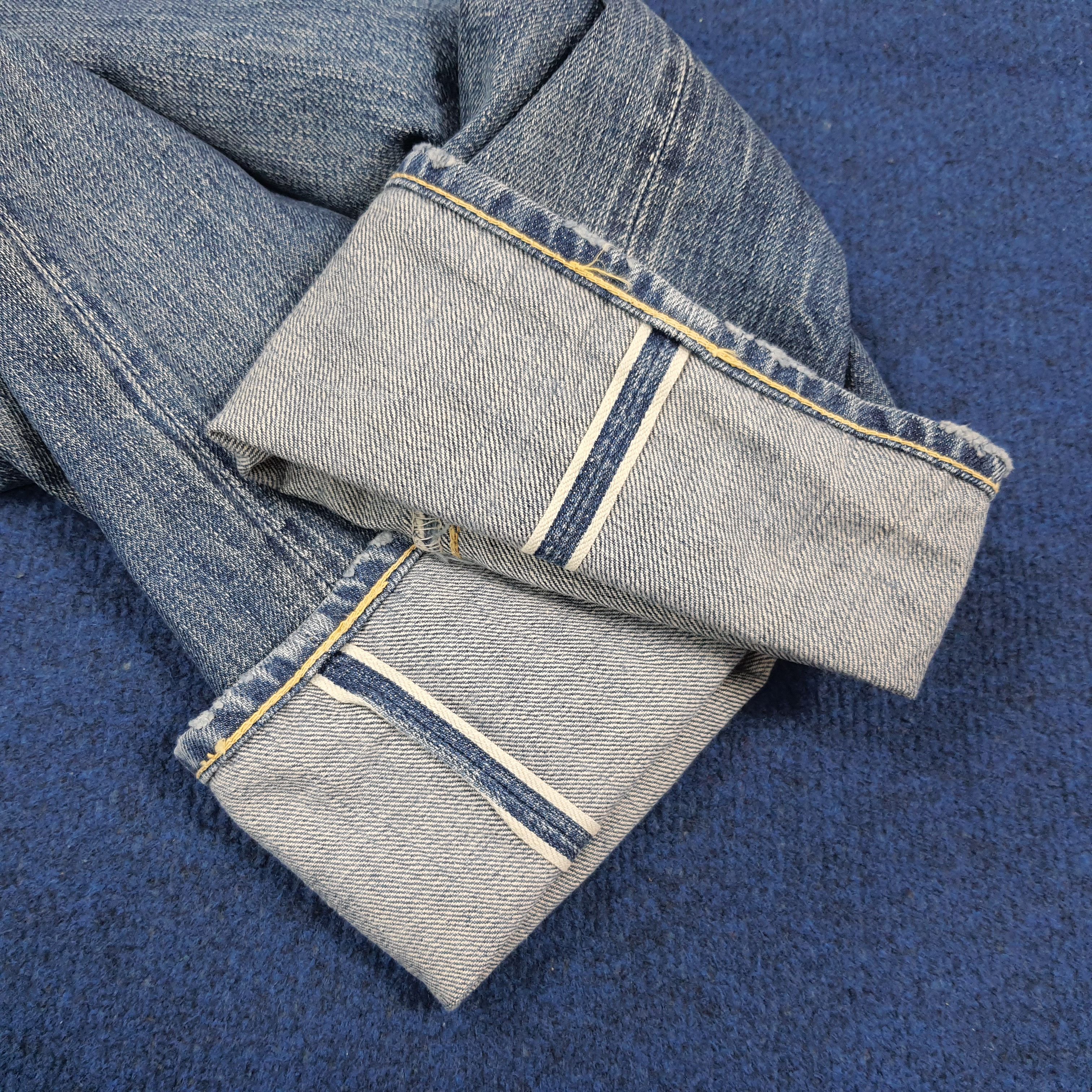 Levi's Vintage 90s Levi's 501 E Selvedge Distressed Jeans E1N39 Size US 30 / EU 46 - 11 Thumbnail