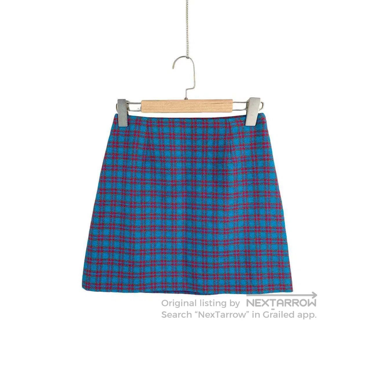 Dior Dior Color-blocked houndstooth skirts| Size 42" / US 20 - 1 Thumbnail