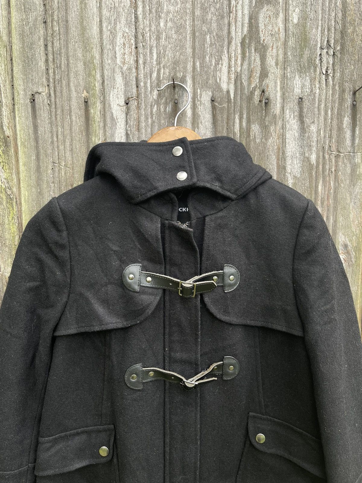 Designer Clockhouse Wool Blend Toggle Coat — Black (M) Size US M / EU 48-50 / 2 - 2 Thumbnail