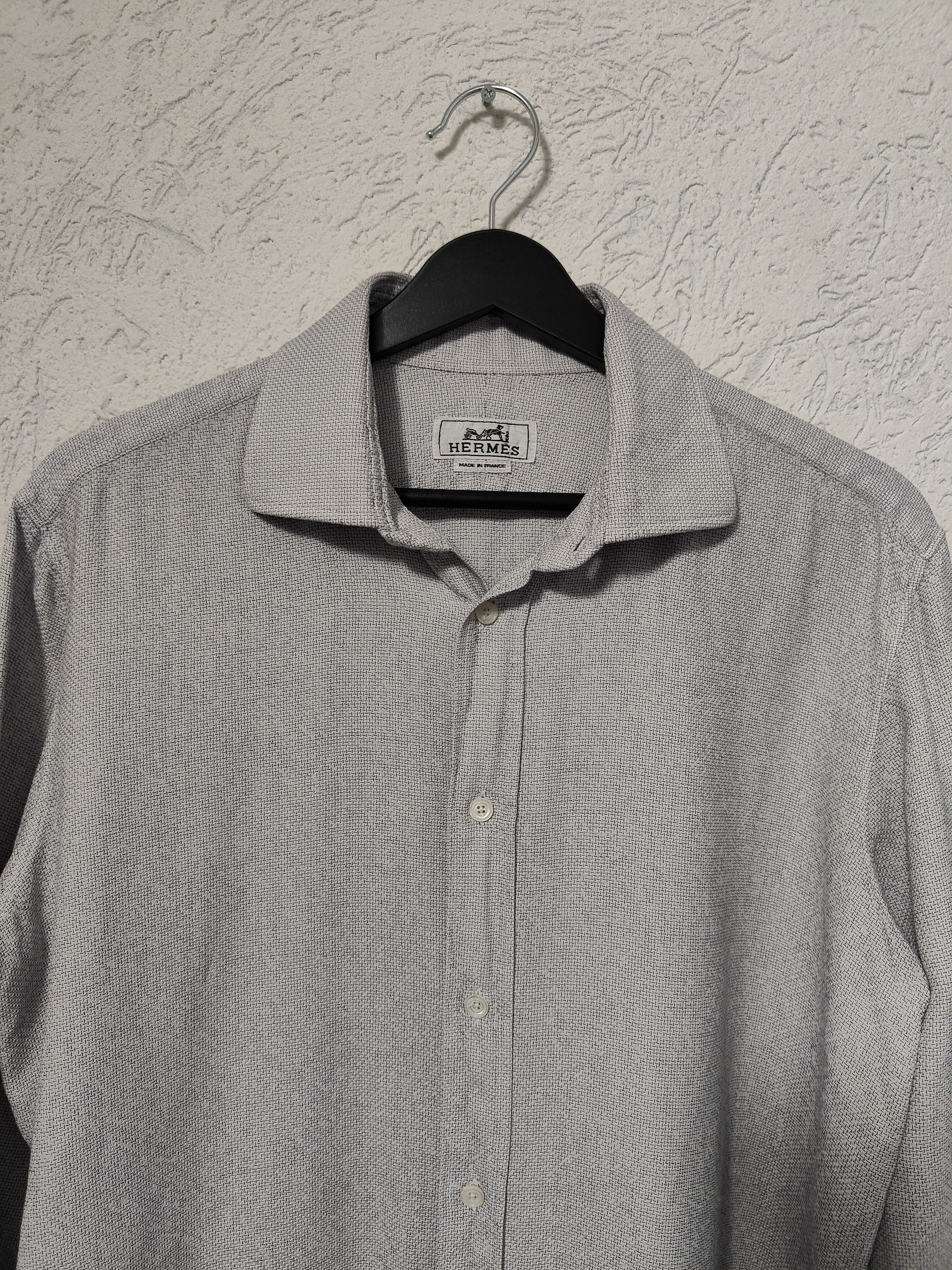 Hermes Hermes Heavyweight Cotton Shirt Size US M / EU 48-50 / 2 - 2 Thumbnail