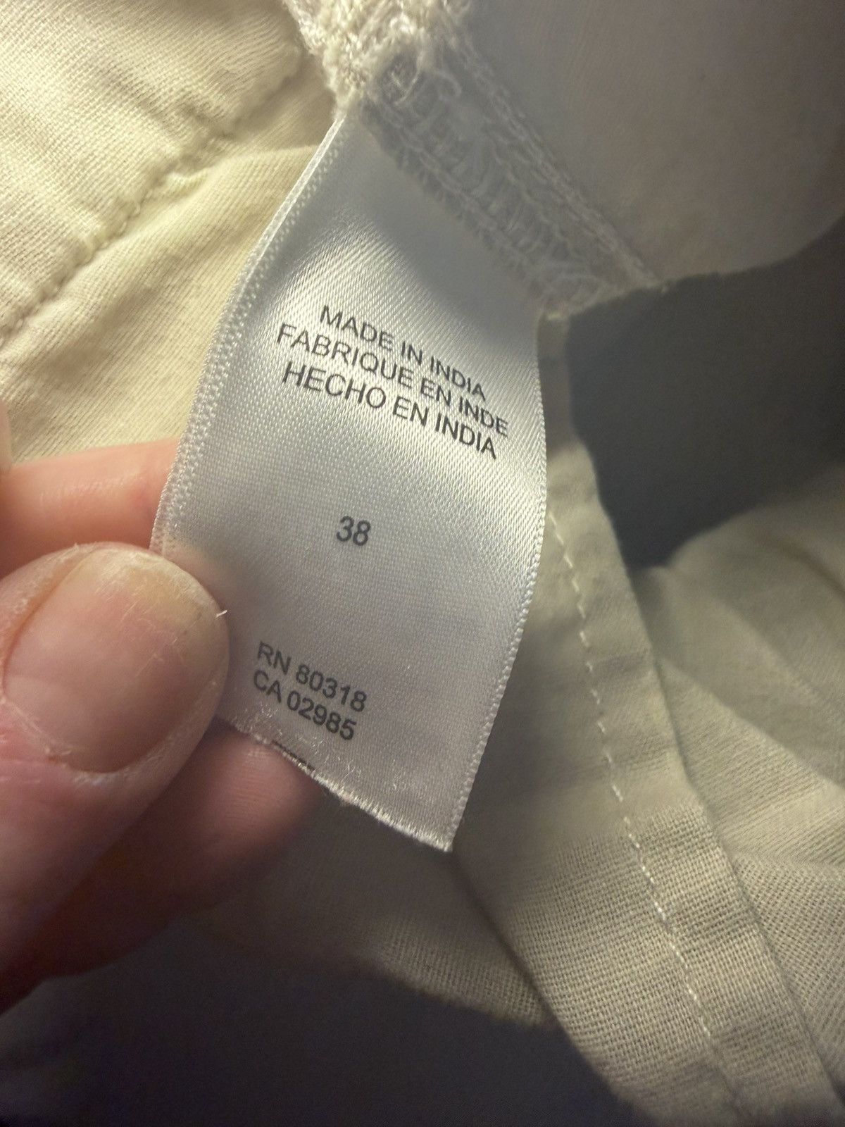 Lucky Brand Lucky Brand Linen Blend White Shorts Size 38. Inseam 7.5in Size US 38 / EU 54 - 4 Thumbnail