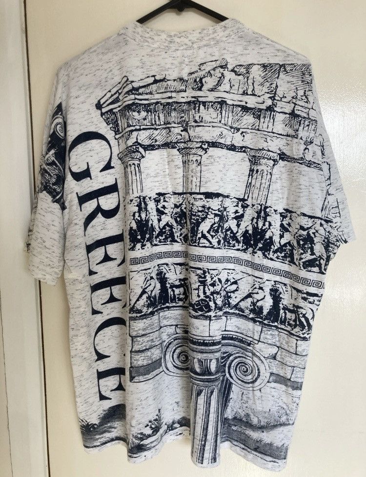 Vintage Vintage Ancient Greece Acropolis Greek Mythology AOP T-shirt Size US L / EU 52-54 / 3 - 4 Thumbnail