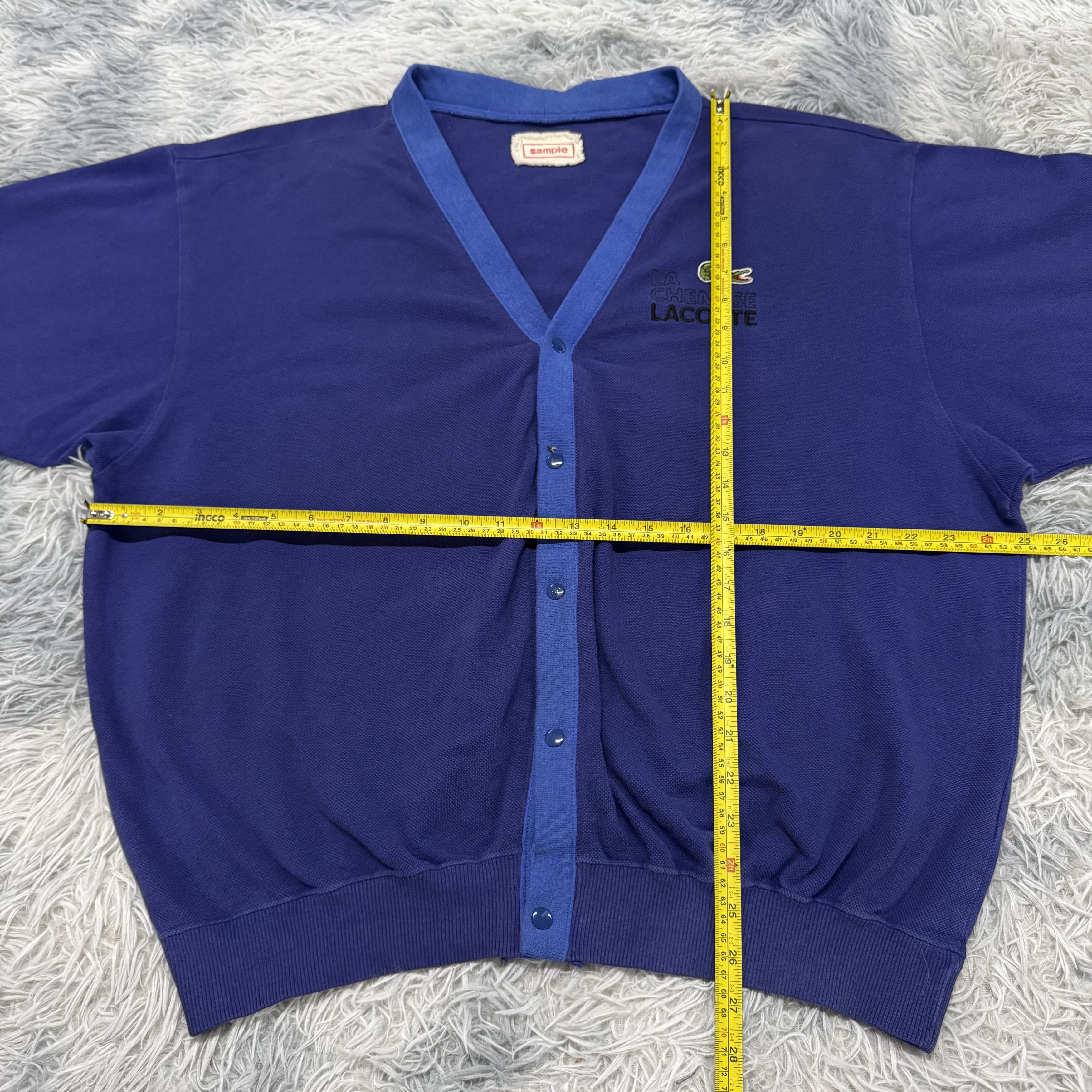 Lacoste Rare Vintage Lacoste SAMPLE Cardigan Streetwear Size US L / EU 52-54 / 3 - 7 Thumbnail