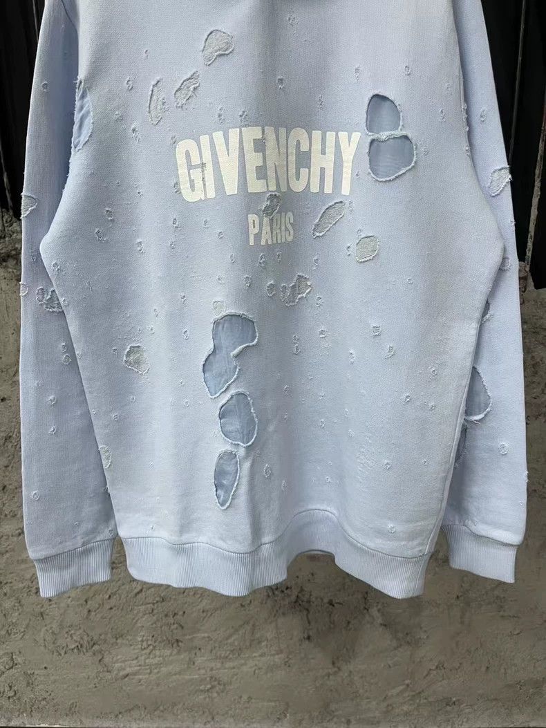 Givenchy Givenchy Distressed Zip-Up Hoodie Size US XS / EU 42 / 0 - 4 Thumbnail