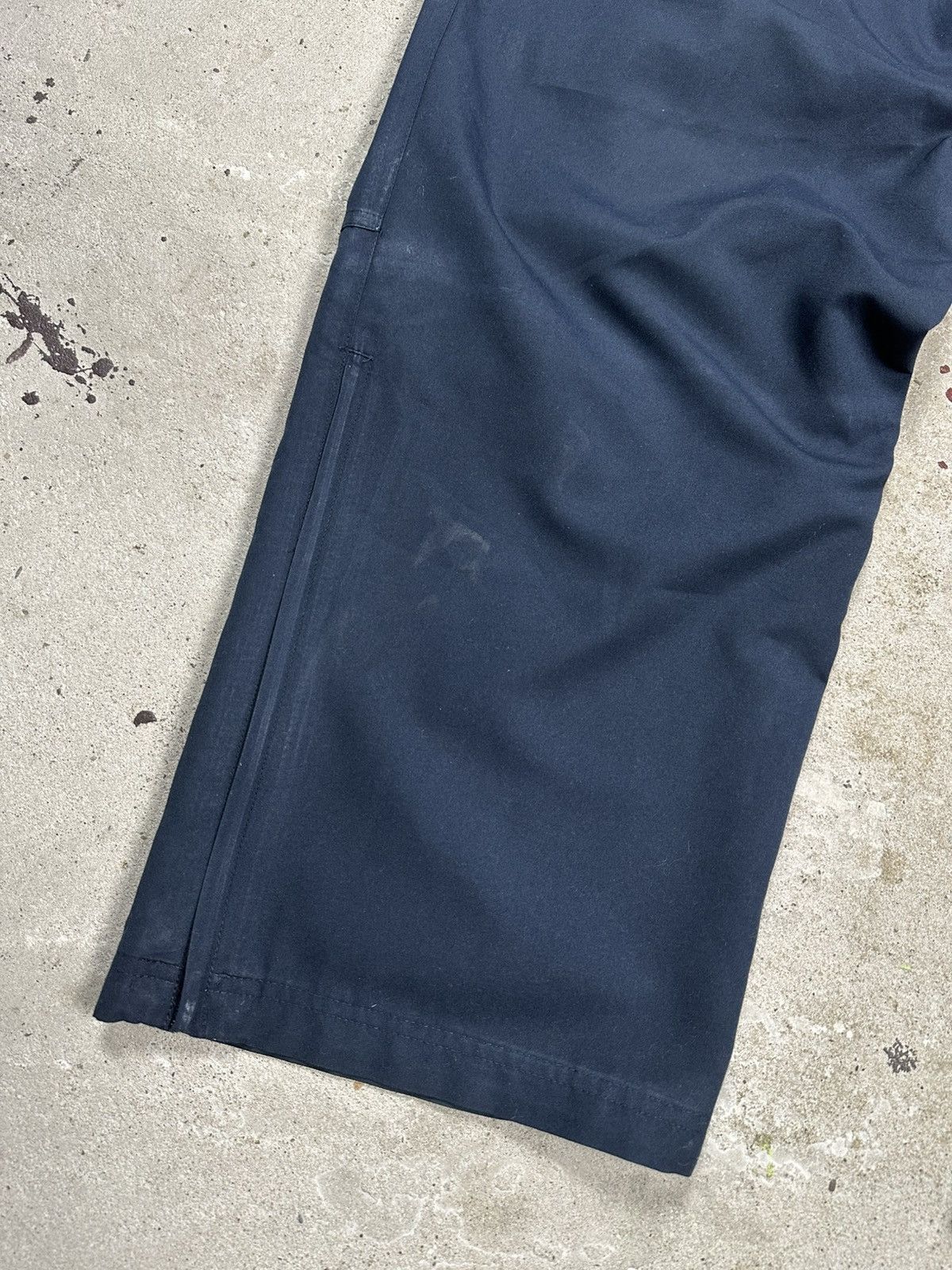 Adidas Vintage Y2K Adidas Baggy Navy Track Pants Loose Size US 36 / EU 52 - 4 Thumbnail