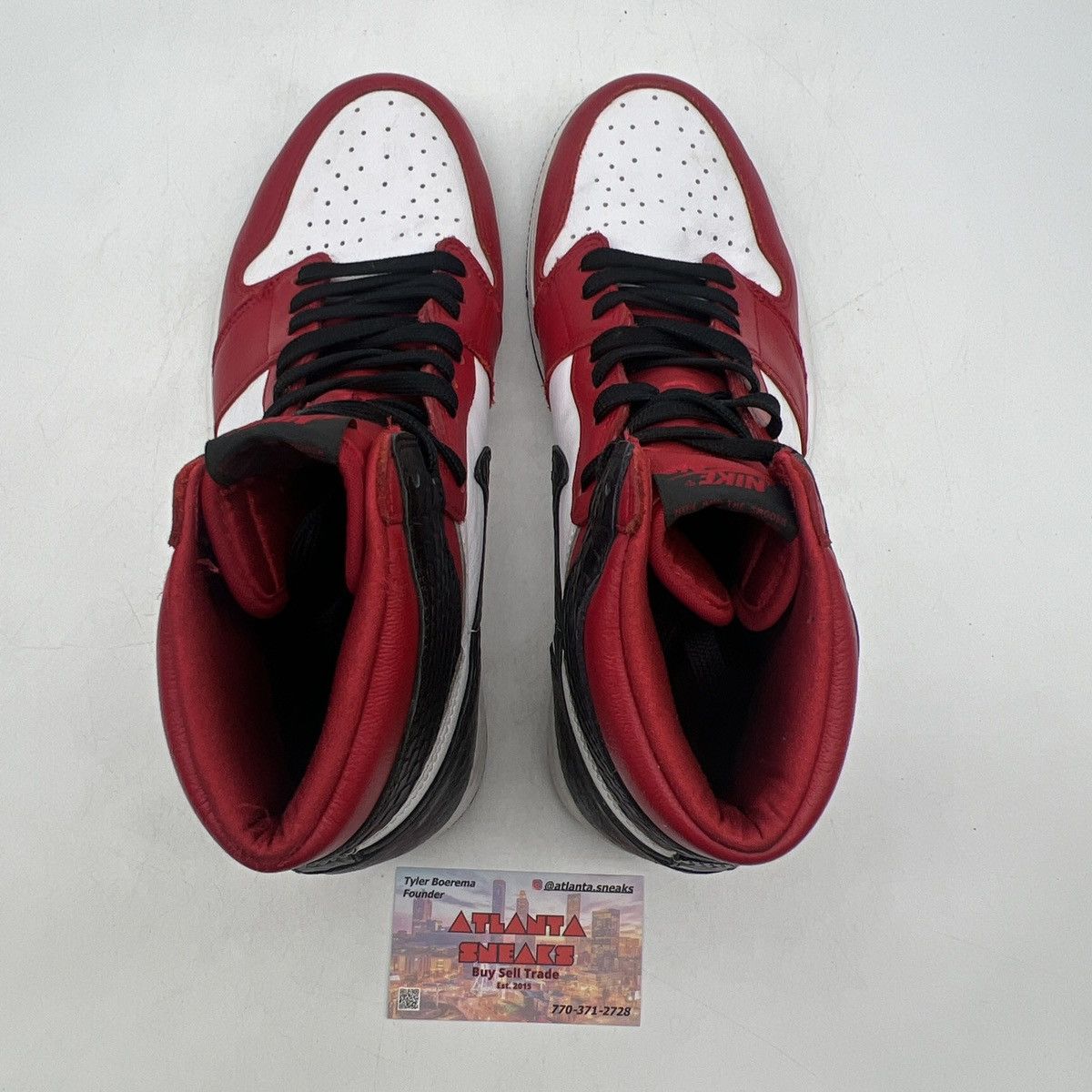 Jordan Brand Wmns air Jordan 1 high satin red Size US 10.5 / IT 40.5 - 6 Thumbnail