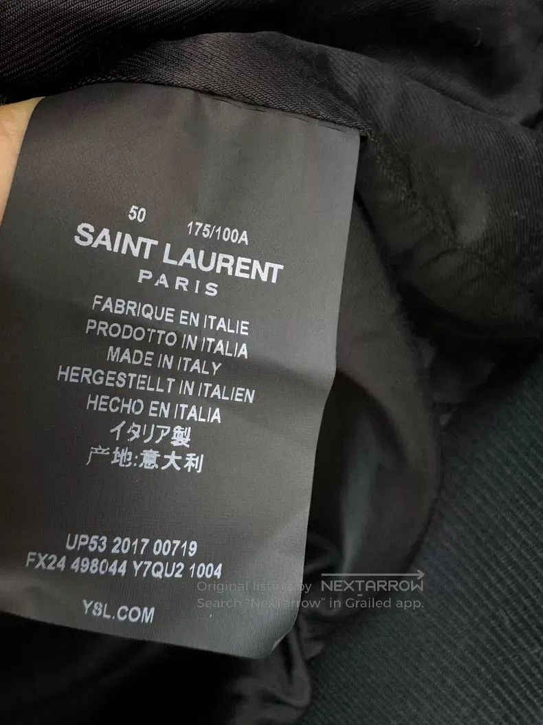 Saint Laurent Paris Saint Laurent Paris Wool Leather Baseball Jacket i Size US M / EU 48-50 / 2 - 5 Thumbnail