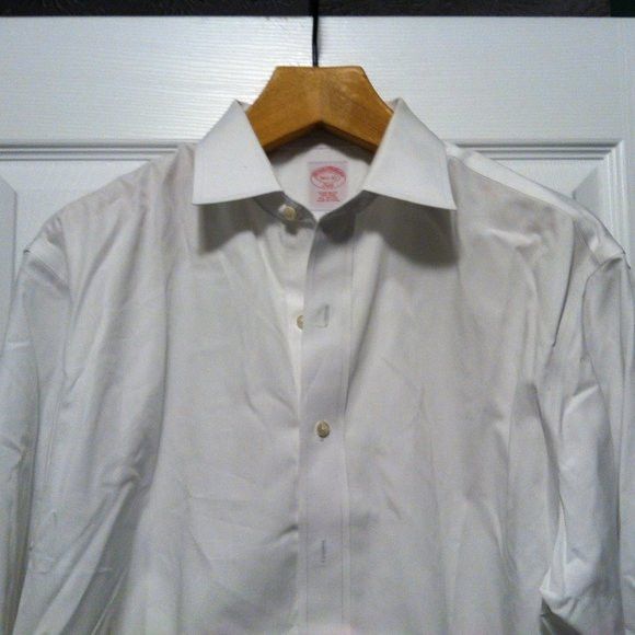 Brooks Brothers BROOKS BROTHERS MENS COTTON DRESS SHIRT FRENCH CUFFS 16.5-32 Size US L / EU 52-54 / 3 - 1 Thumbnail