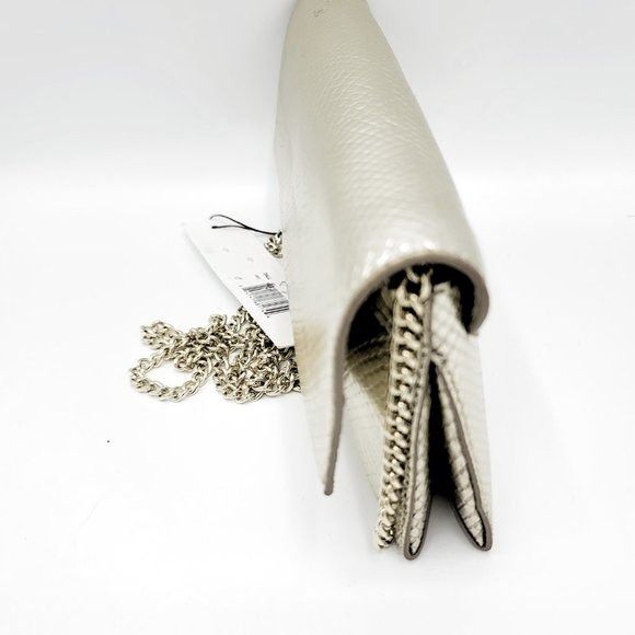 Loeffler Randall Pre-Owned Loeffler Randall Tab Embossed Metallic Leather Clu Size ONE SIZE - 2 Thumbnail