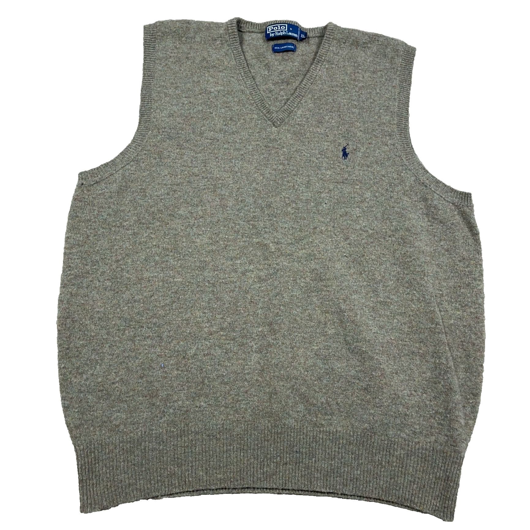 Polo Ralph Lauren Polo Ralph Lauren Sweater Vest Men XL Olive Green Knit V Neck Vest Wool Lambs Wool Vintage Classic Preppy Logo Golf Mens Size US XL / EU 56 / 4 - 2 Thumbnail