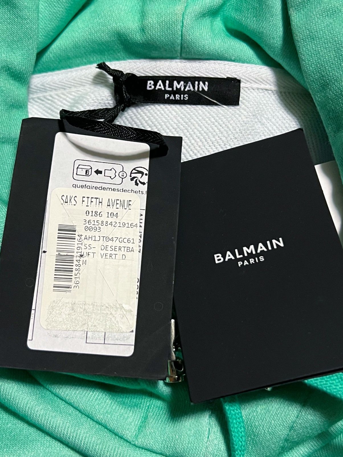 Balmain Balmain Desert Logo Printed Drawstring Hoodie size M Size US M / EU 48-50 / 2 - 17 Thumbnail
