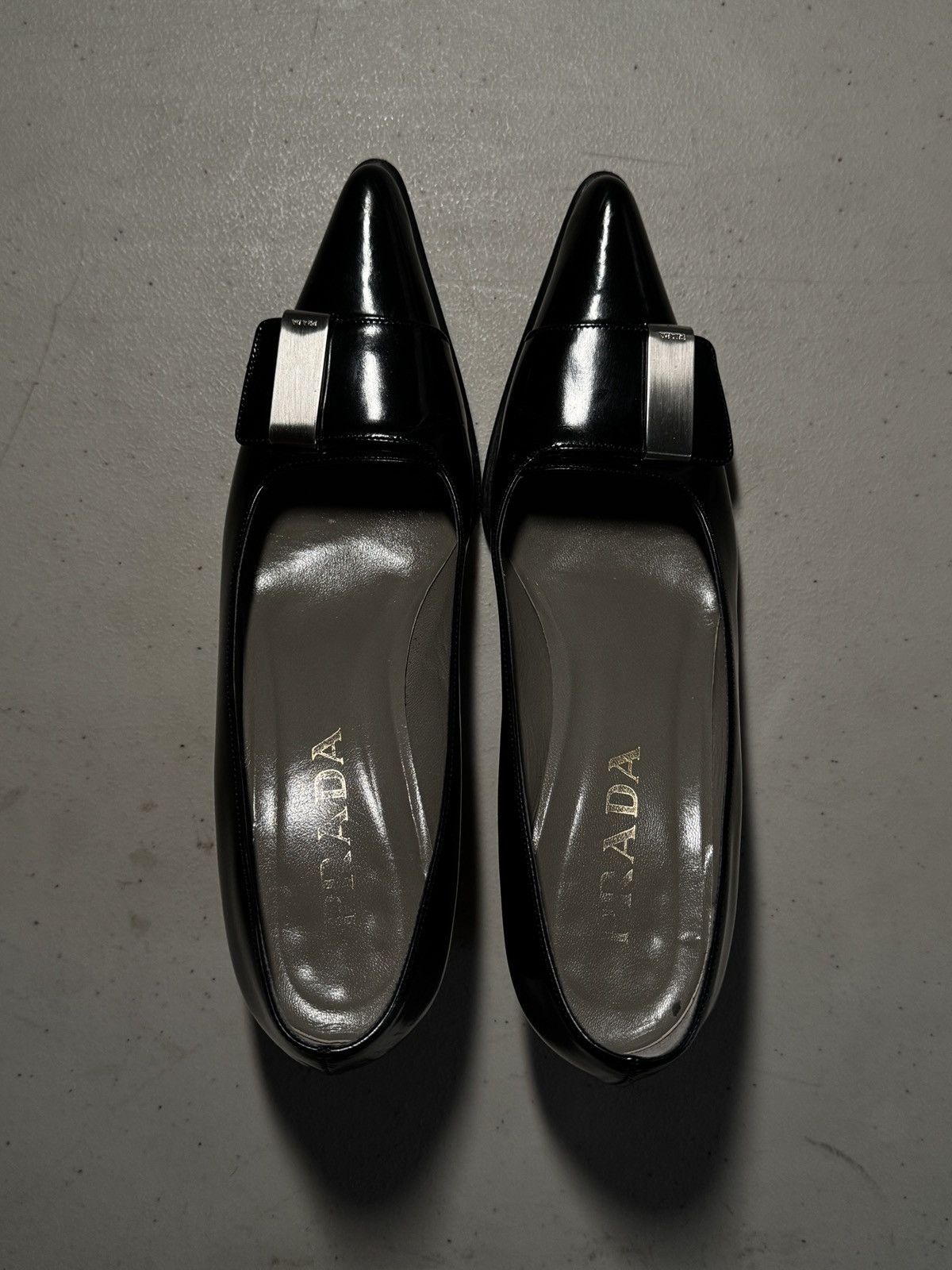 Prada Prada Spazzolato Nero Heels Size US 6.5 / IT 36.5 - 3 Thumbnail