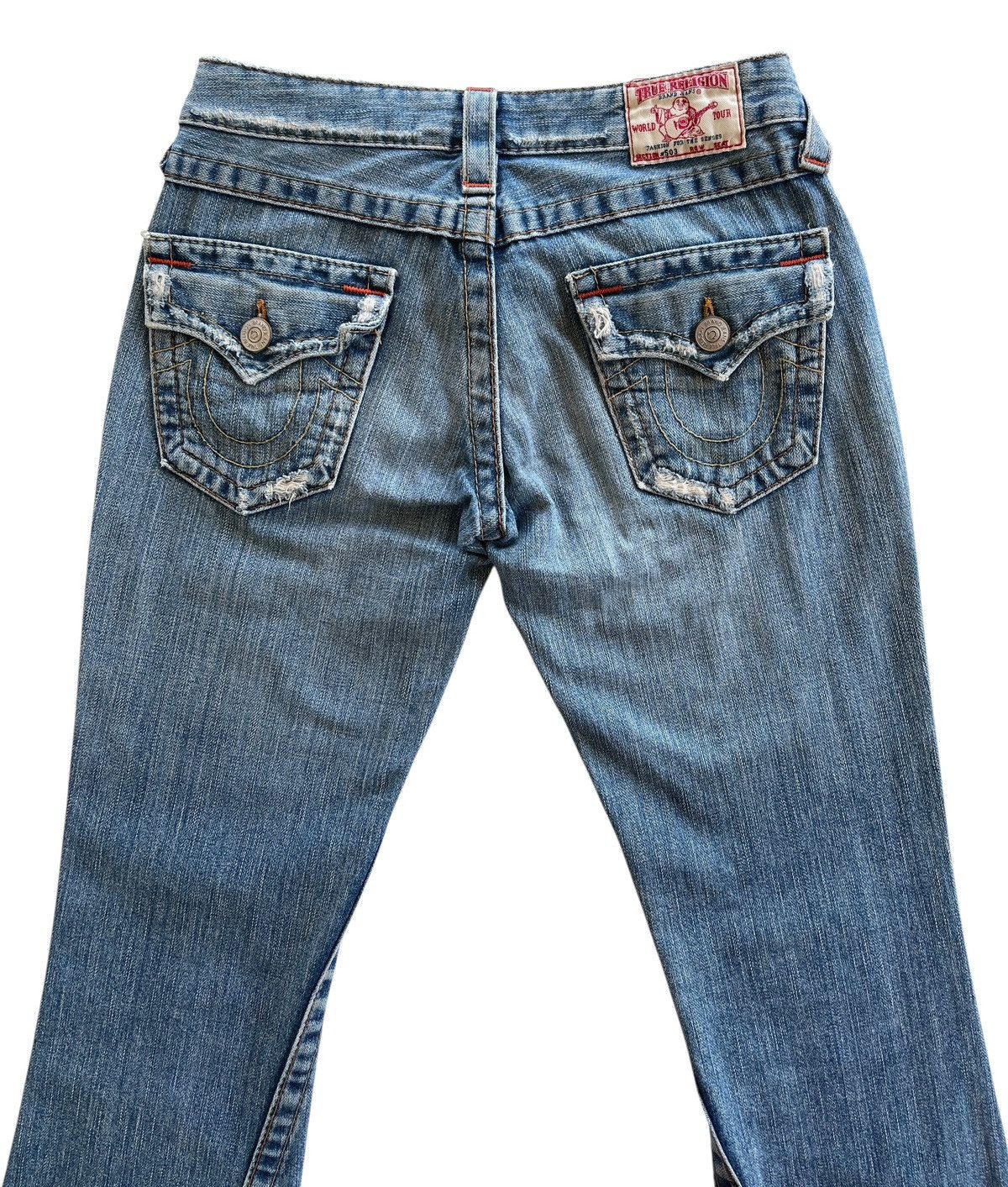 True Religion True Religion Distressed Flare Women Denim Size 26" / US 2 / IT 38 - 4 Thumbnail