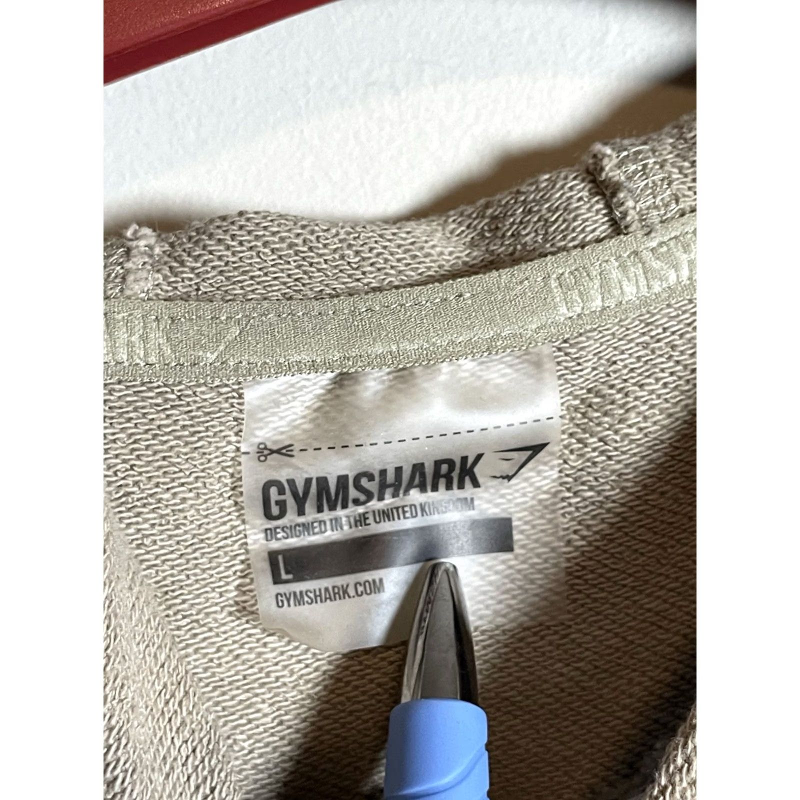 Gymshark VINTAGE Gymshark Hoodie Mens L Beige Pullover C469 Size US L / EU 52-54 / 3 - 3 Thumbnail