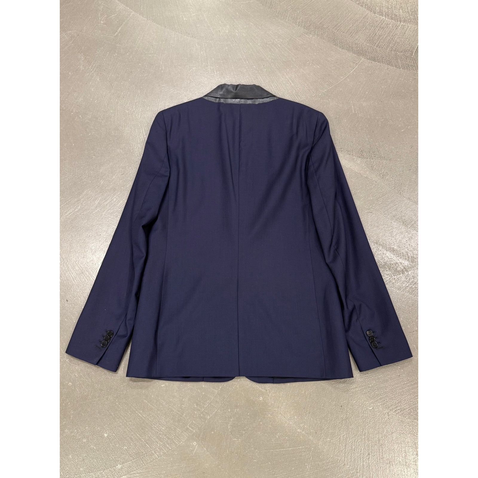 Maison Margiela 2014 Maison Margiela compressed leather collar blazer Size 48S - 2 Thumbnail