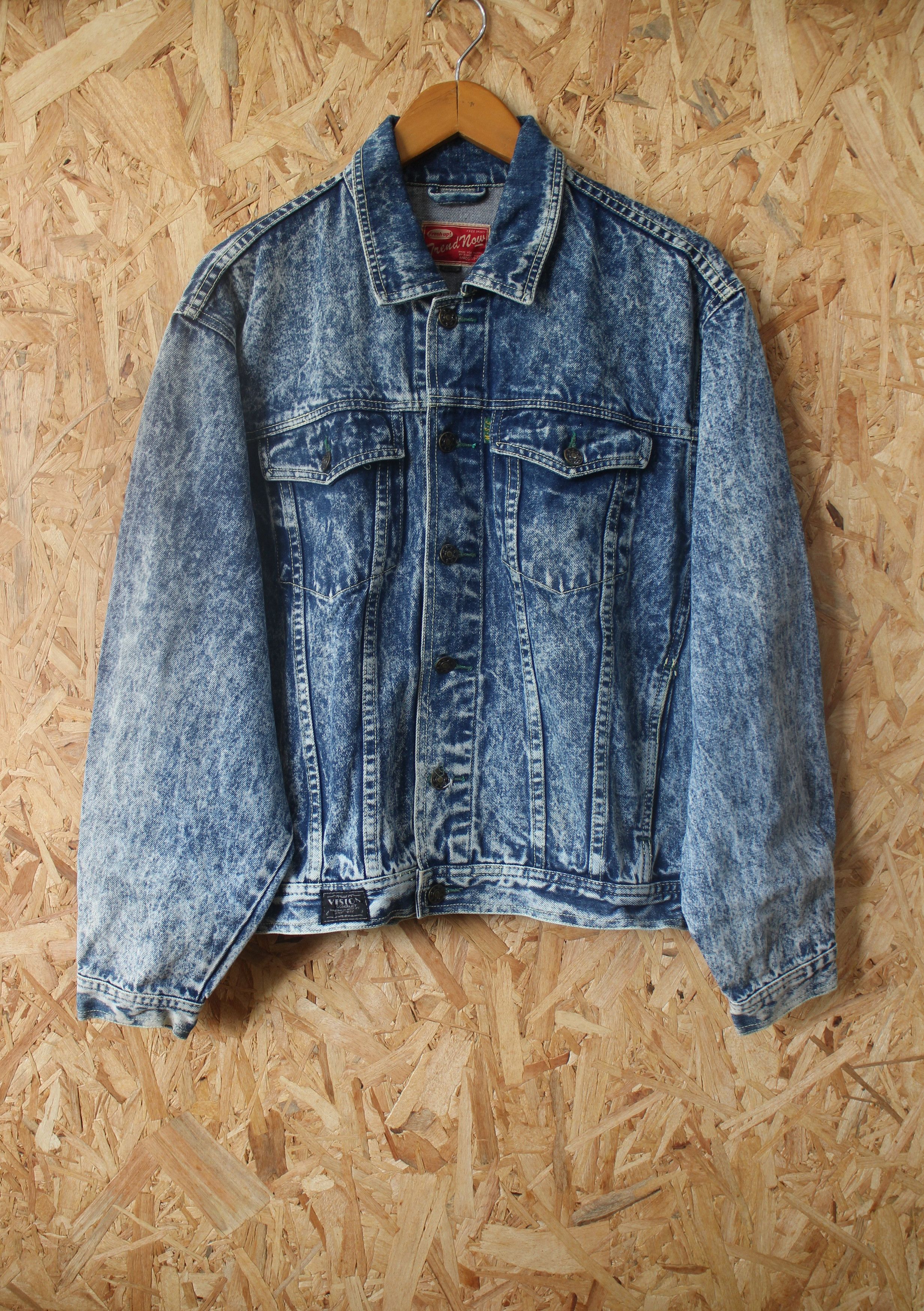 Other Vision Men Denim Stone Wash Denim Jacket Size M Size US M / EU 48-50 / 2 - 1 Thumbnail