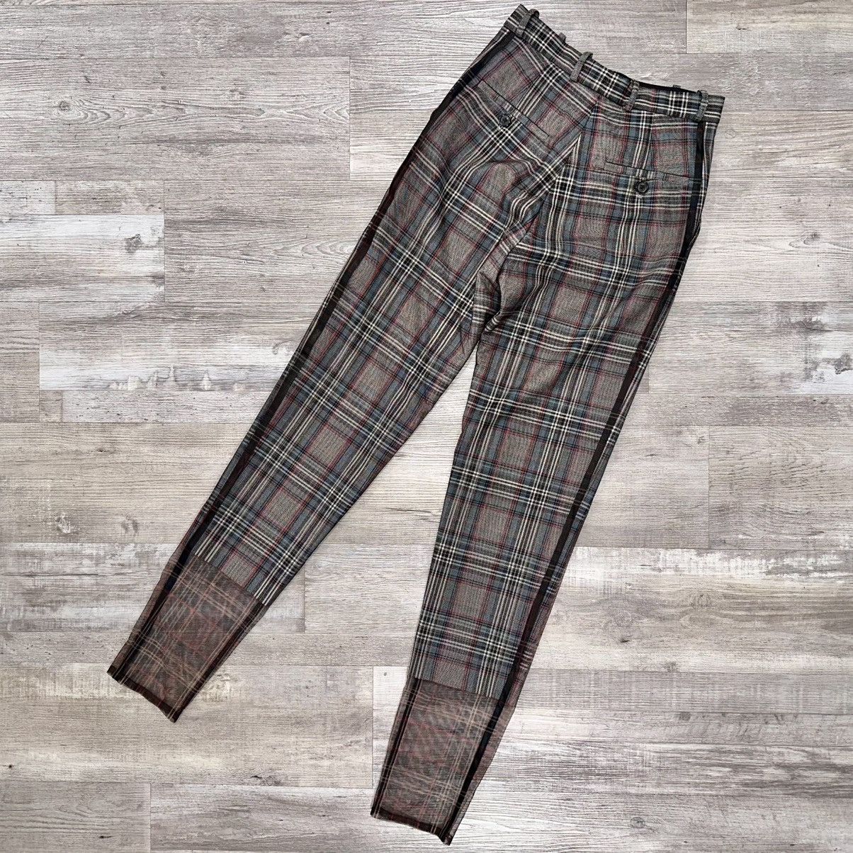 Y/Project NWT Y/PROJECT GREY CHECK TULLE OVERLAY PANTS SIZE EU 36 Size 25" / US 0 / IT 36 - 4 Thumbnail