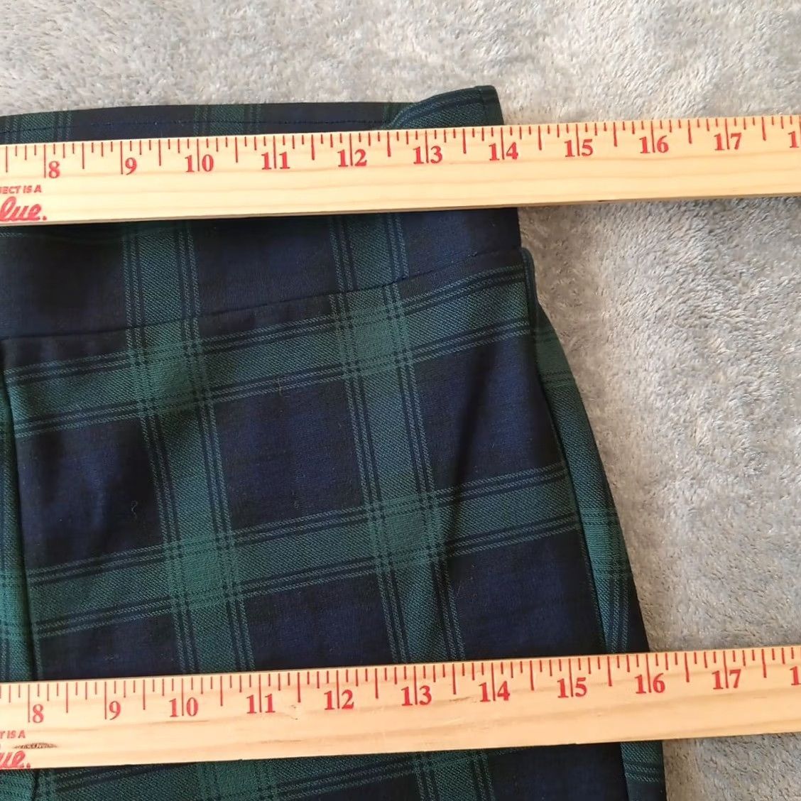 Loft Loft Petites Legging Crop Pants Womens PS Green Blue Plaid Pull On Skinny Size 28" / US 6 / IT 42 - 3 Thumbnail