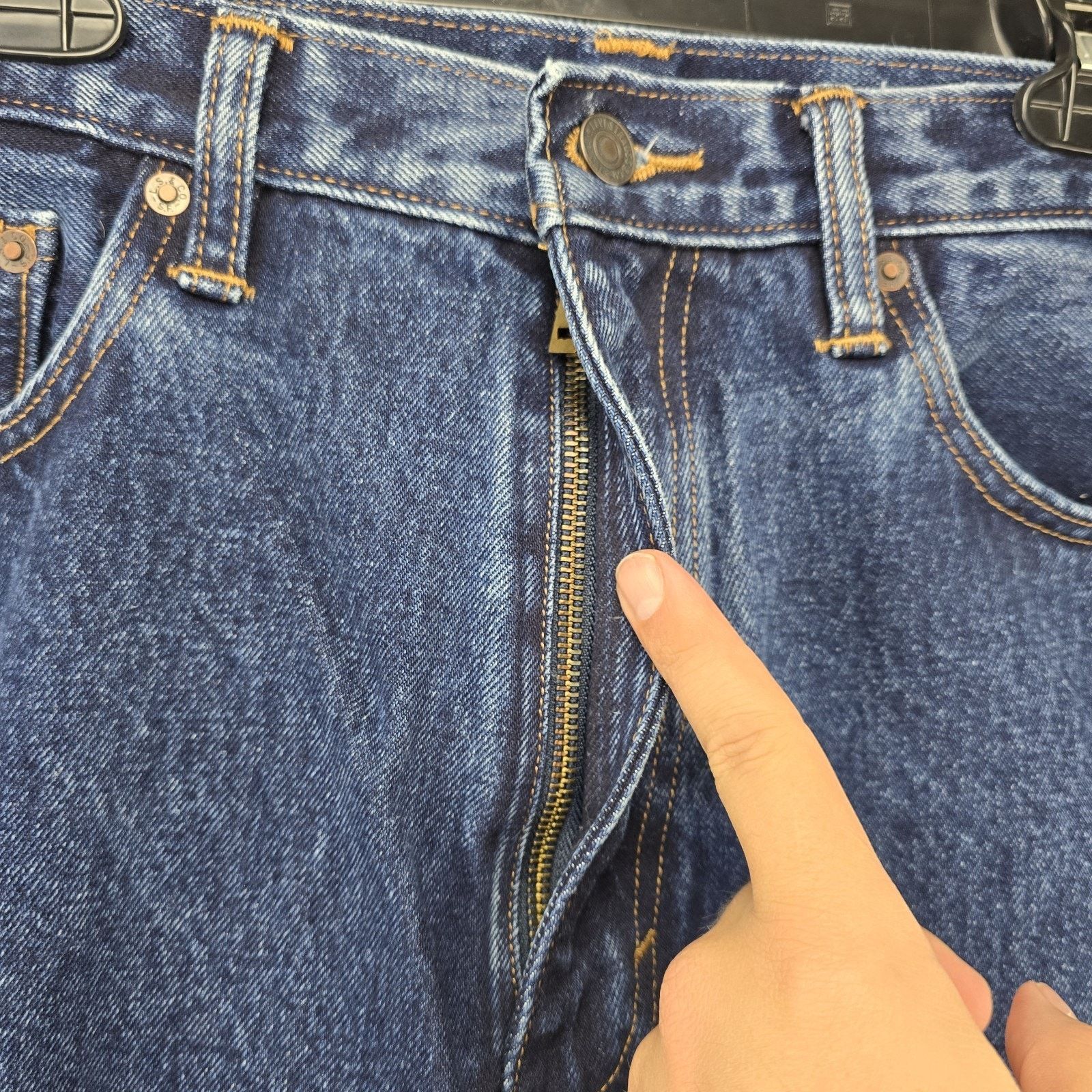 Levi's Levi's Premium Strong Jeans Mens 36x28 Blue BIG E Size US 36 / EU 52 - 3 Thumbnail
